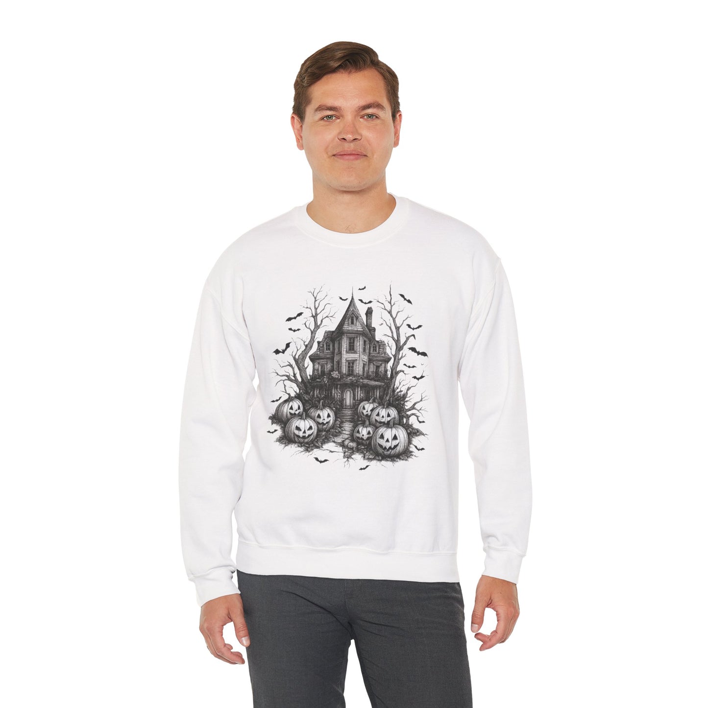 Haunted House Halloween Sweatshirt