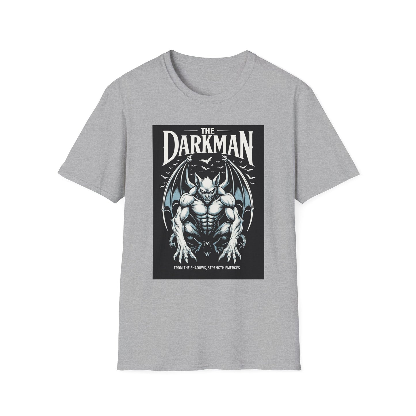 Darkman Graphic T-Shirt, Unisex Softstyle Tee, Edgy Apparel, Casual Wear, Halloween Costume, Gift for Him/Her
