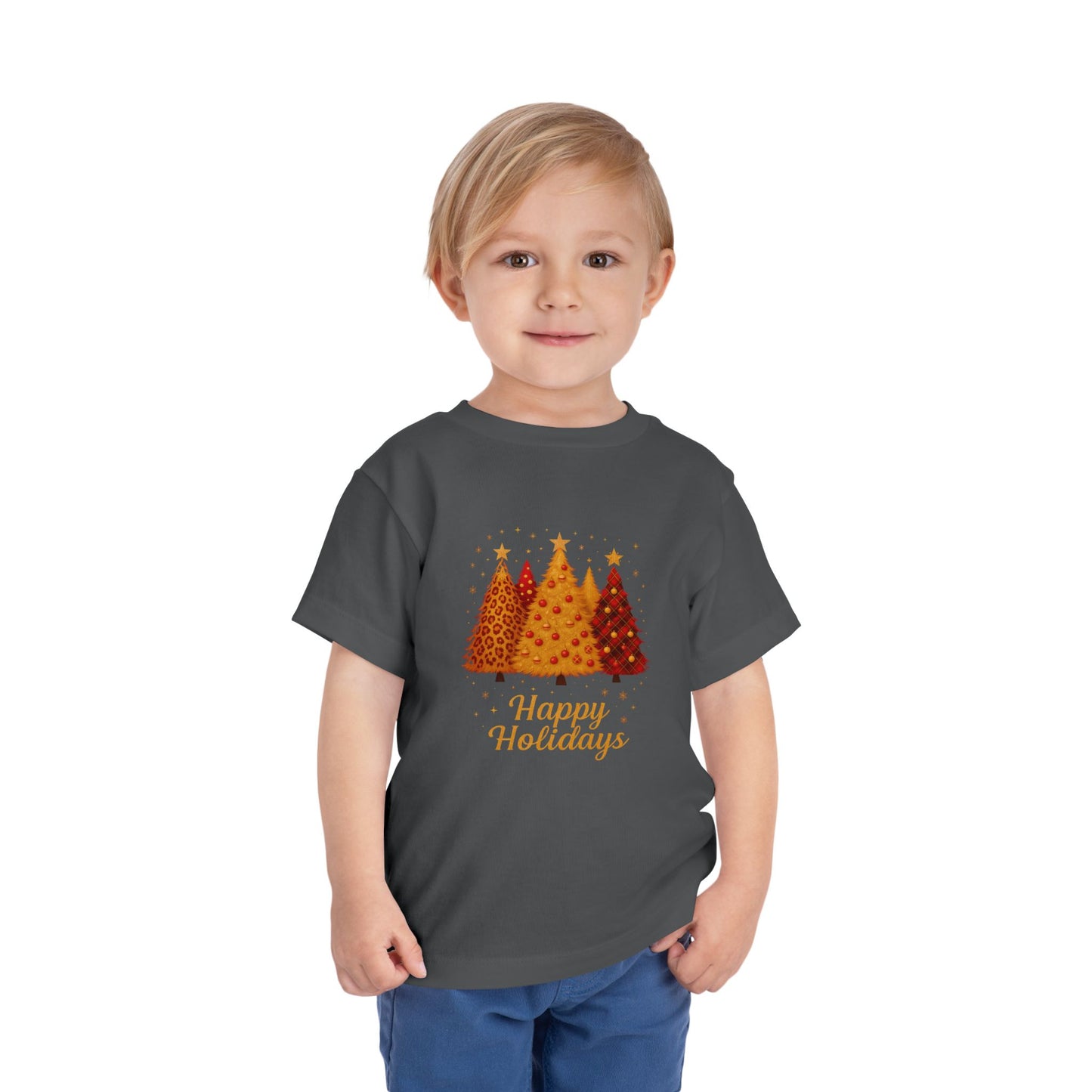 Happy Holidays Christmas Tree Toddler Tee