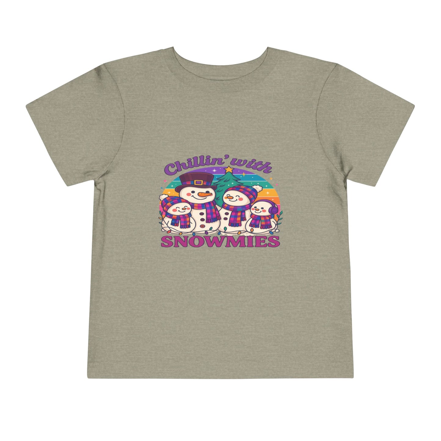 Chillin' with Snowmies Toddler Christmas Tee
