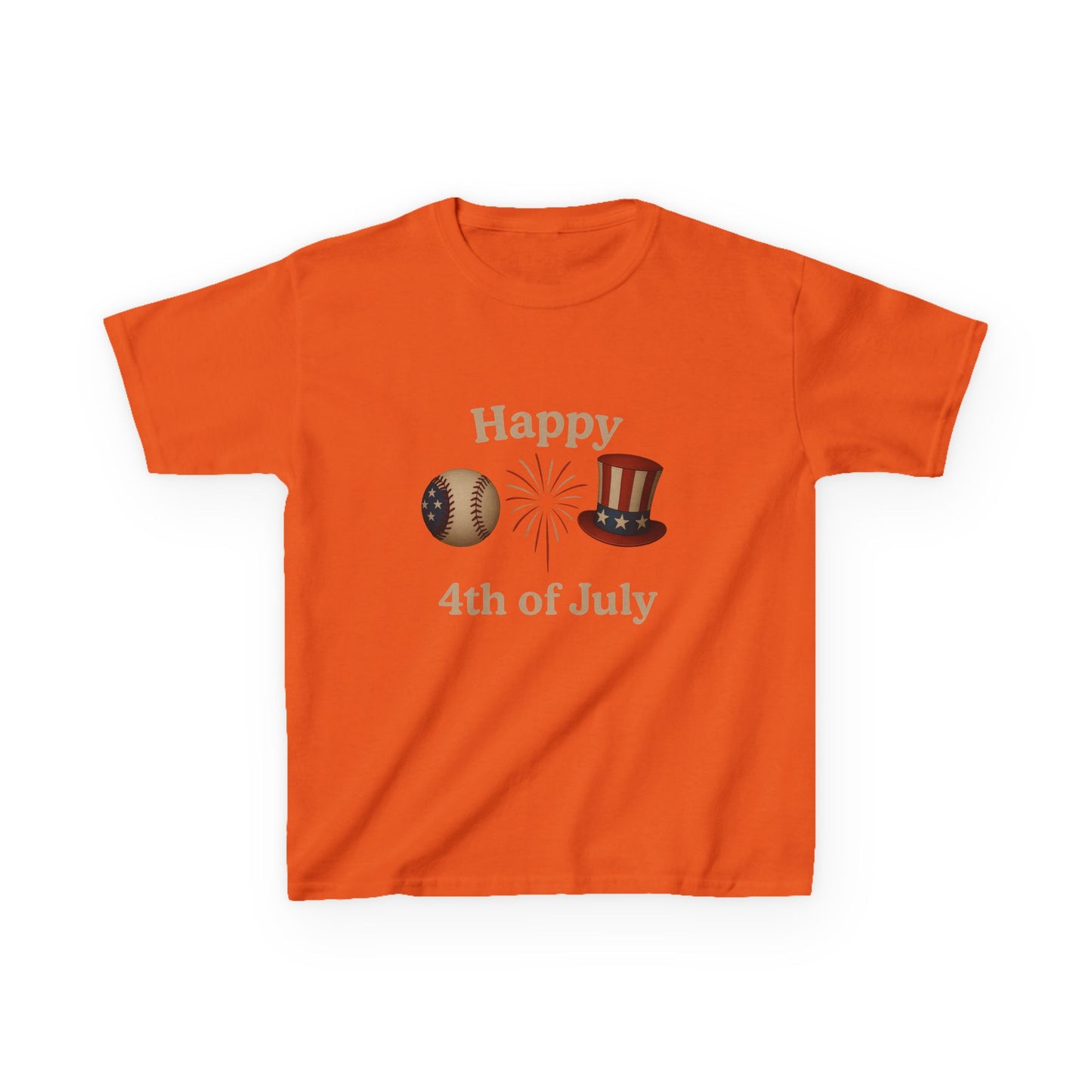 Happy 4th of July Dino Tee - Kids Patriotic Shirt