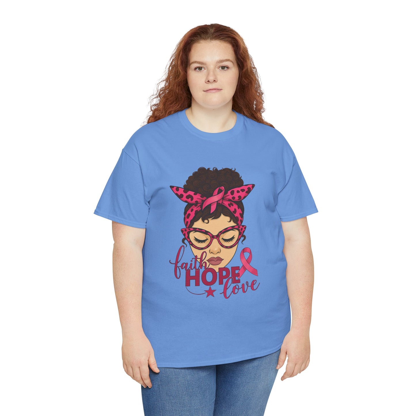 Hope, Faith, Love: Breast Cancer Awareness Tee