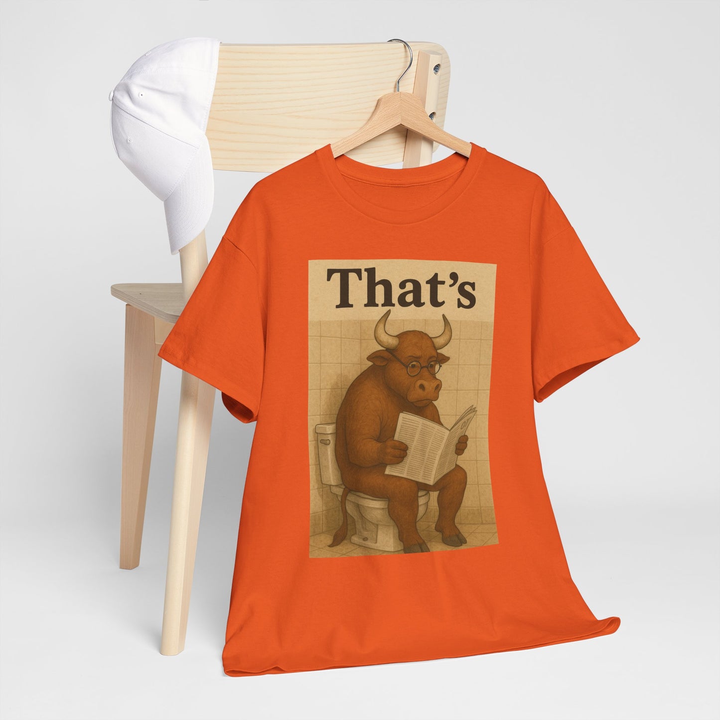 Bull on Toilet Unisex Tee