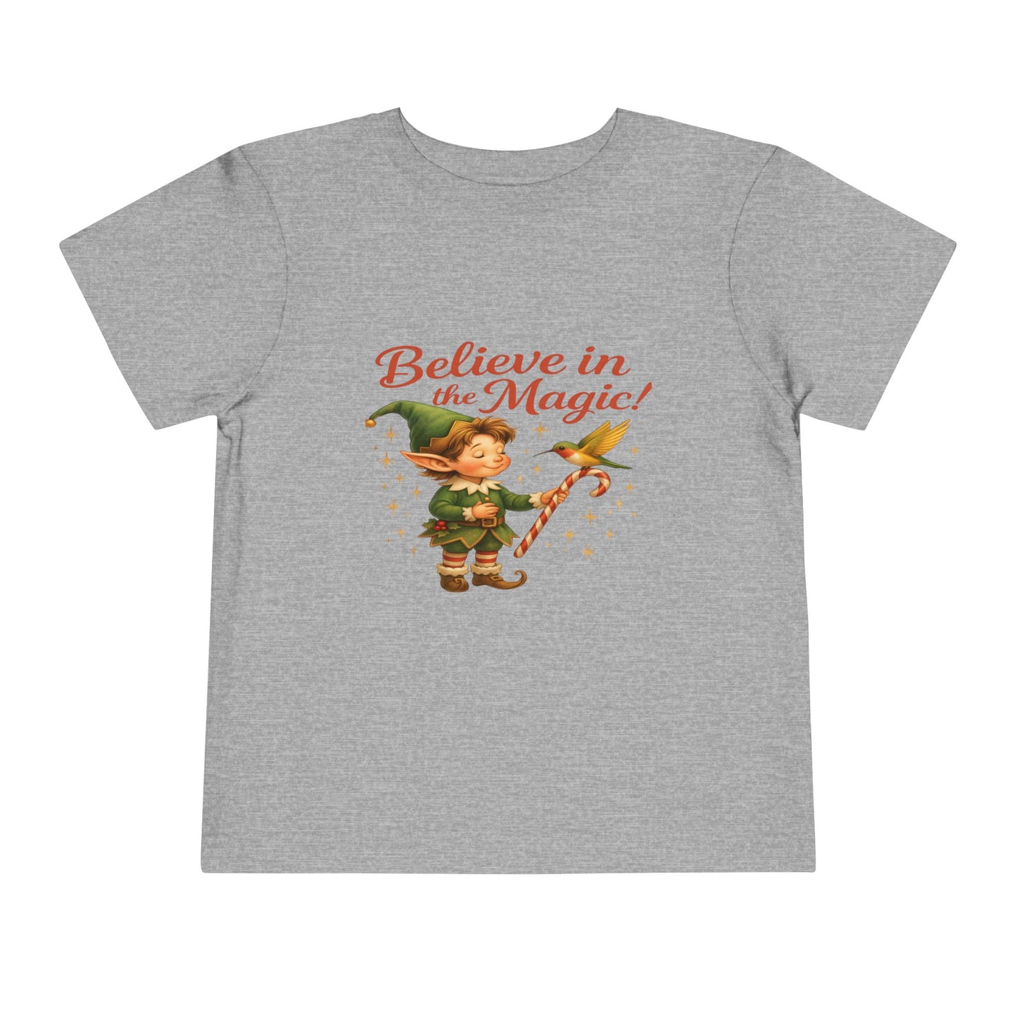 Elf & Hummingbird Christmas Tee - Believe in Magic!