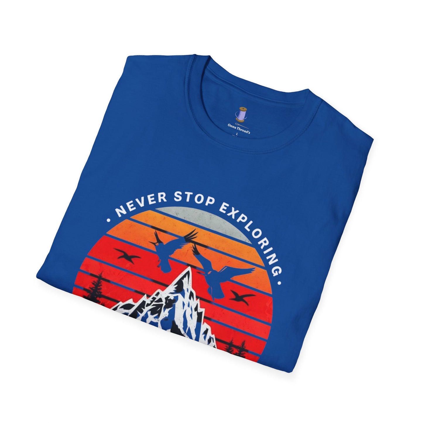 Adventure Awaits T-Shirt | Unisex Softstyle Tee | Perfect for Travel Lovers, Outdoor Adventures, Camping, Nature Gifts, Explore