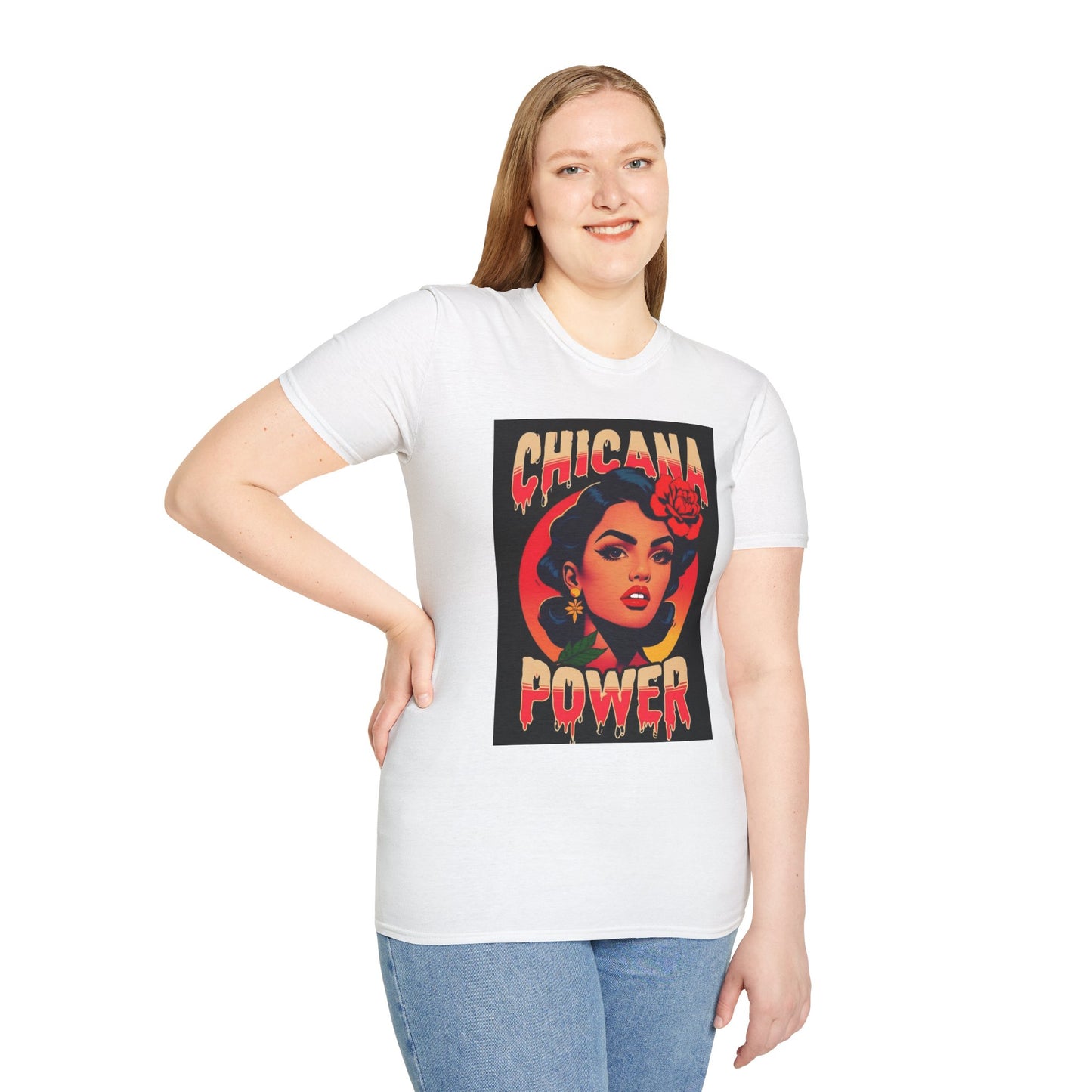 Chicana Power Unisex T-Shirt | Empowerment Tee, Gift for Activists, Cultural Pride, Vintage Style Shirt, Everyday Wear
