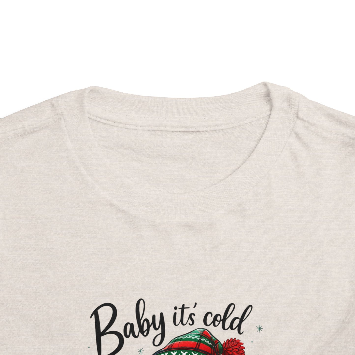 Baby It's Cold Outside Snowman Toddler Christmas Tee