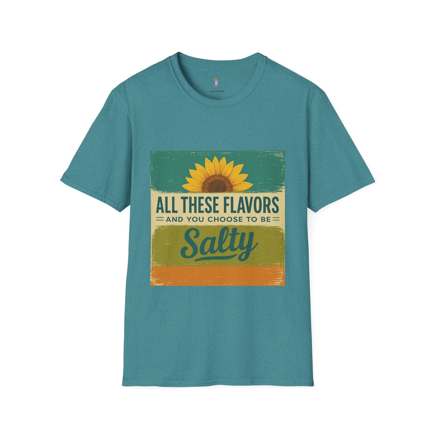 Sunflower Salty T-Shirt: Unisex Softstyle Tee for Sunshine Lovers, Casual Wear, Birthday Gift, Summer Vibes, Relaxed Style