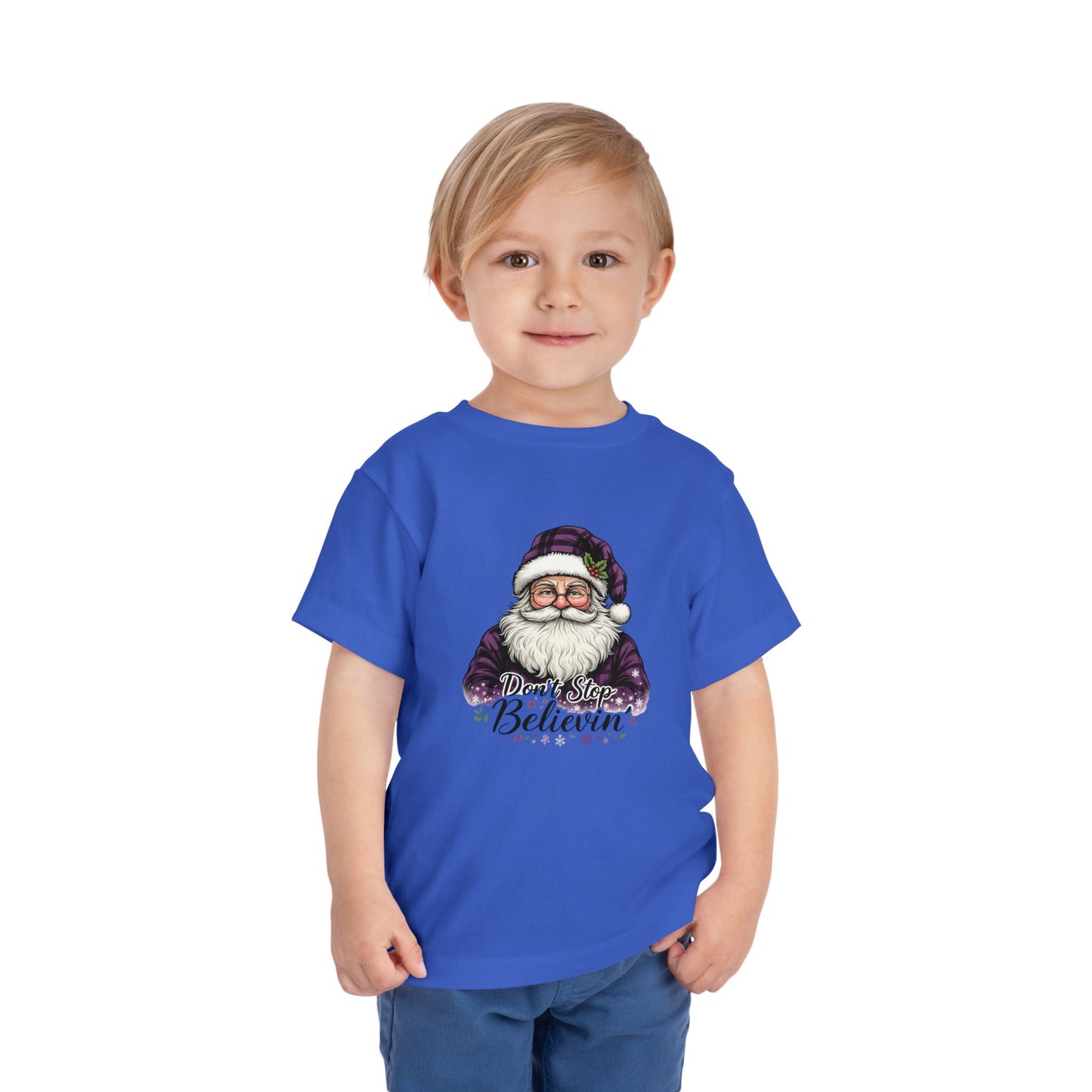 Santa's 'Don't Stop Believin' Toddler Christmas Tee