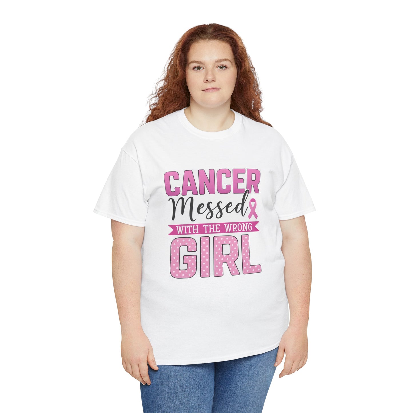 Cancer Messed With The Wrong Girl - Breast Cancer Tee