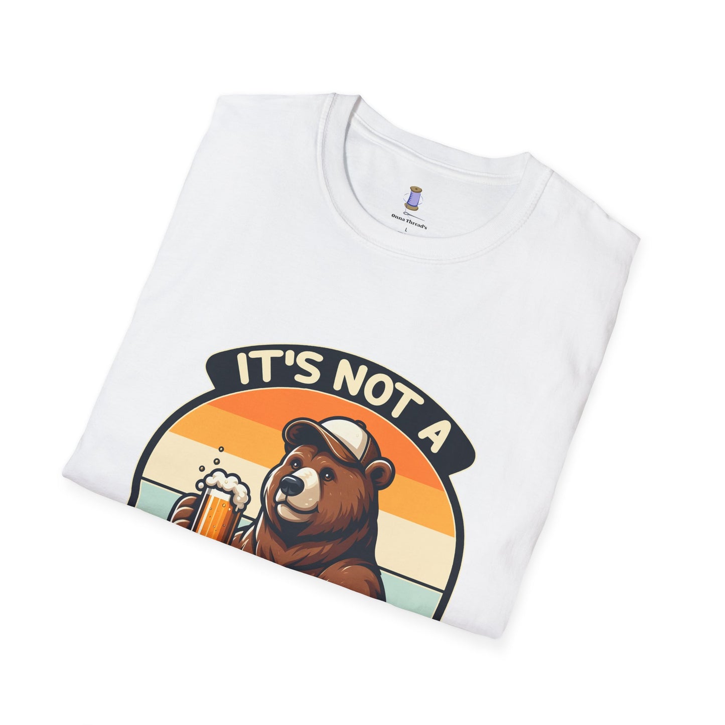 Unisex Bear Dad Bod T-Shirt, Funny Gift for Fathers, Casual Wear for Dads, Summer Tee, Gift for Father's Day, Relaxed Fit Tee