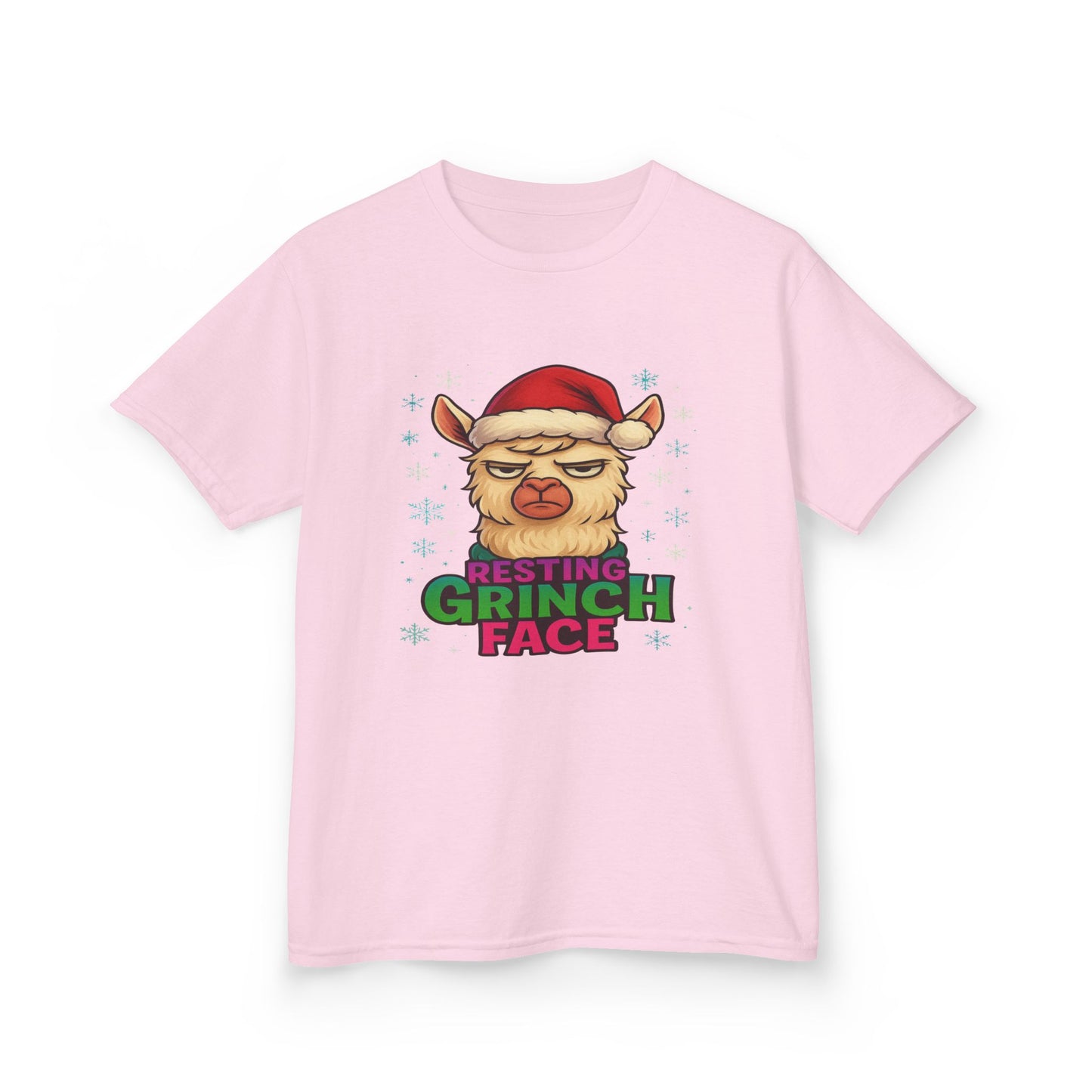 Grumpy Llama Christmas Tee - Resting Grinch Face