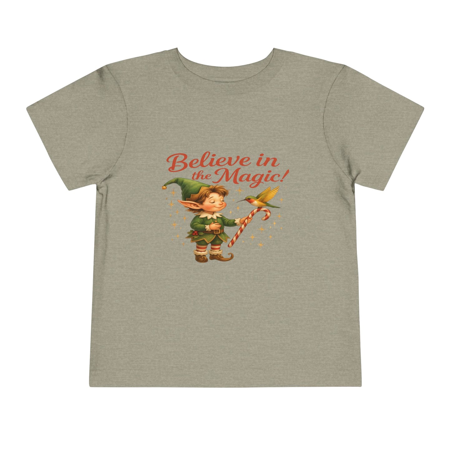 Elf & Hummingbird Christmas Tee - Believe in Magic!