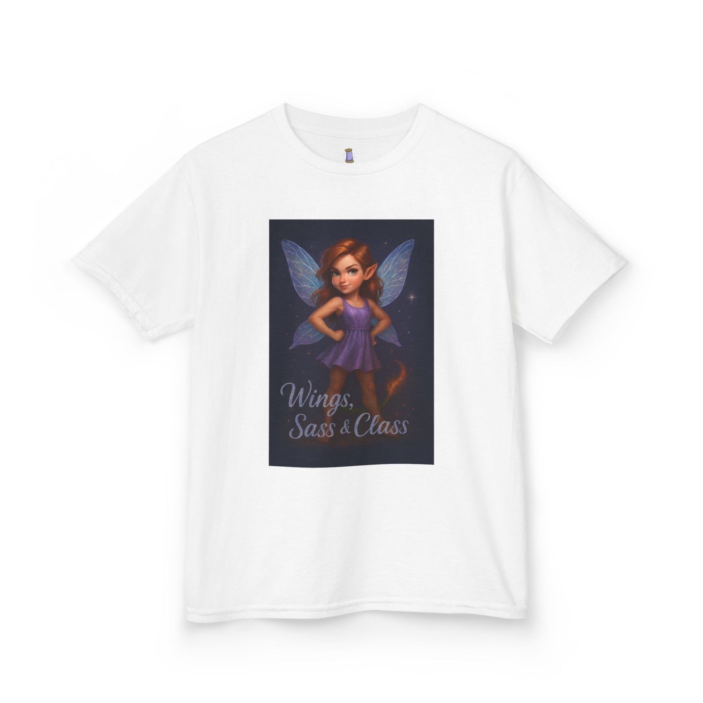 Whimsical Fairy Kids Tee, Magical Gift for Birthdays, Playdates, Dance Class, Cute Summer Shirt, Wings Sass & Class