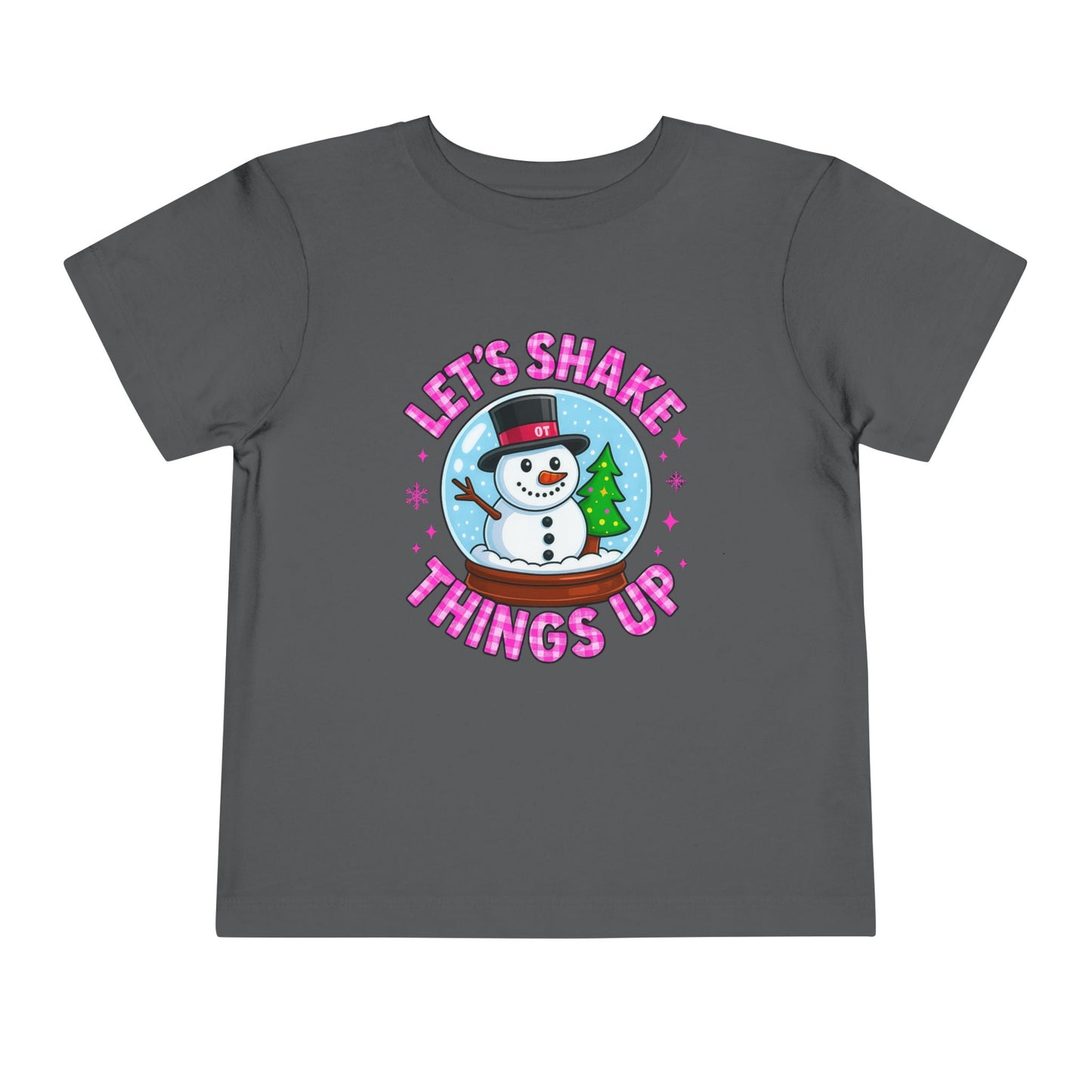 Let's Shake Things Up! Snow Globe Toddler Christmas Tee