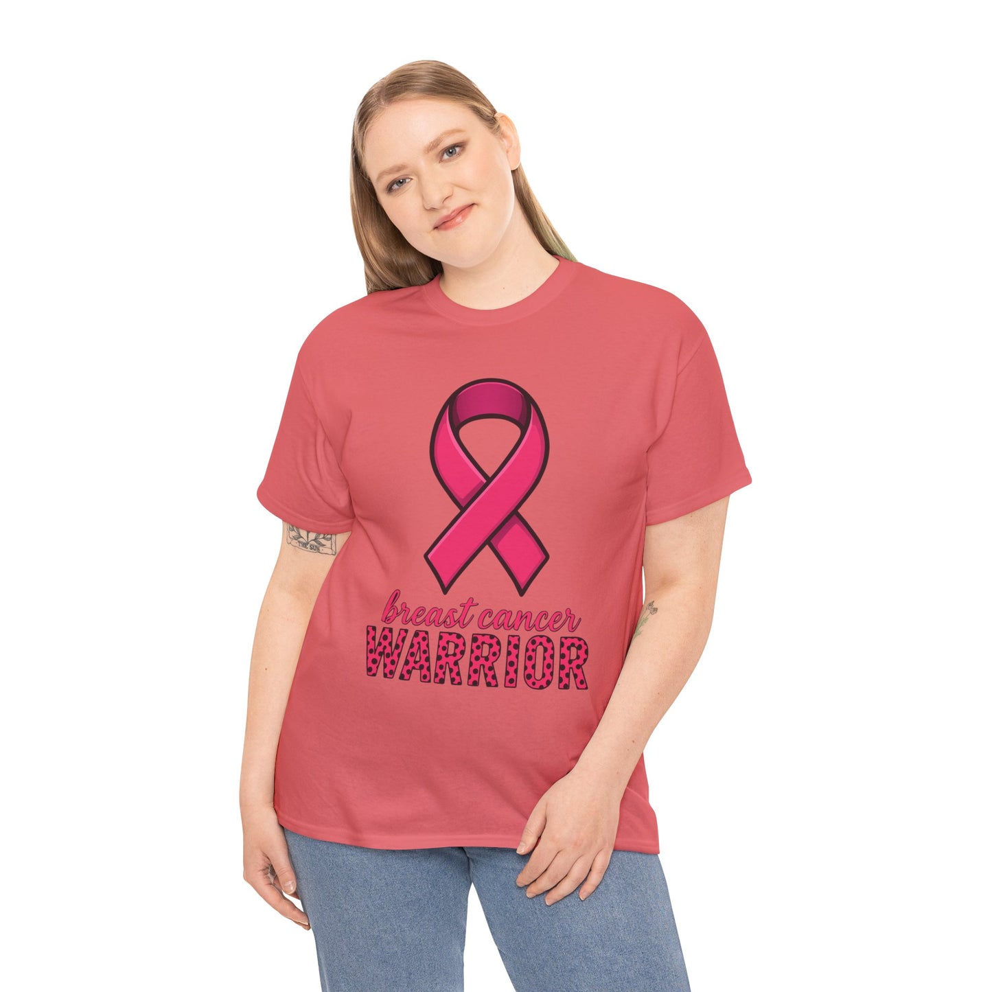 Breast Cancer Warrior Pink Ribbon Tee
