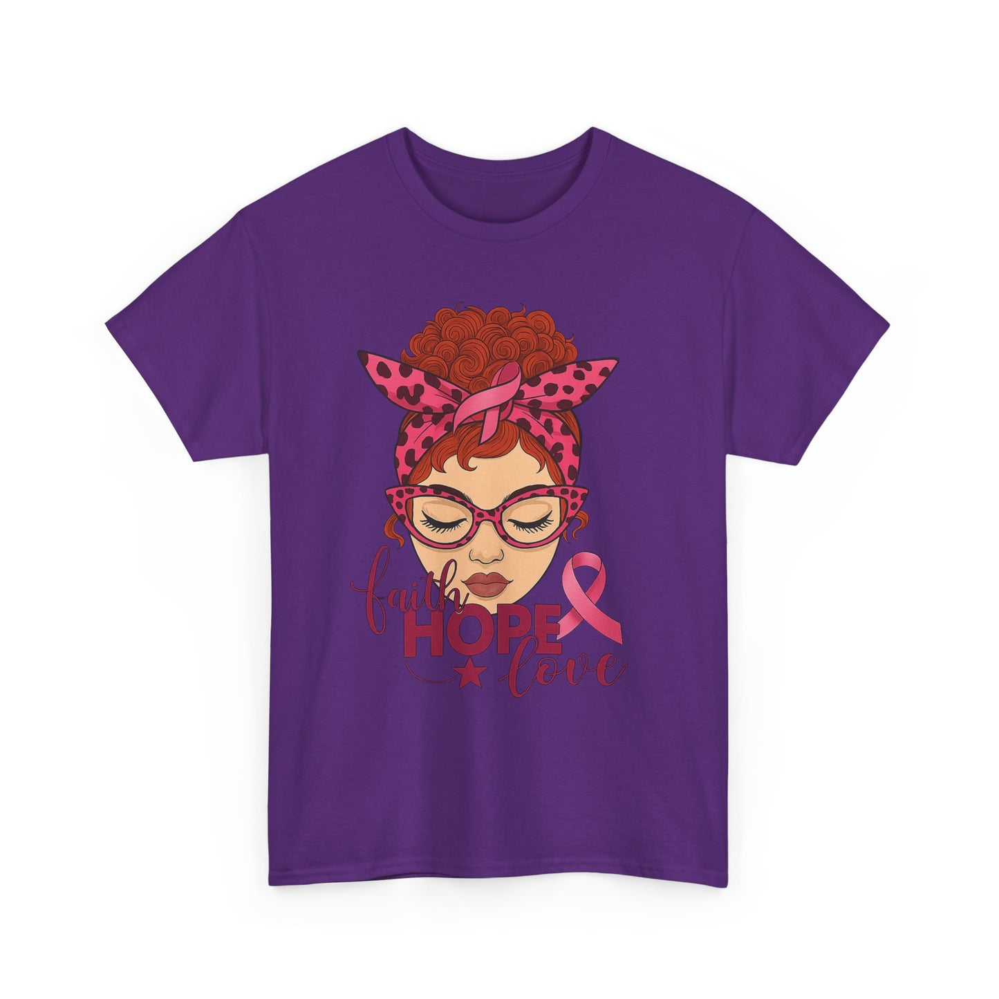 Hope, Faith & Love: Pink Ribbon Awareness Tee