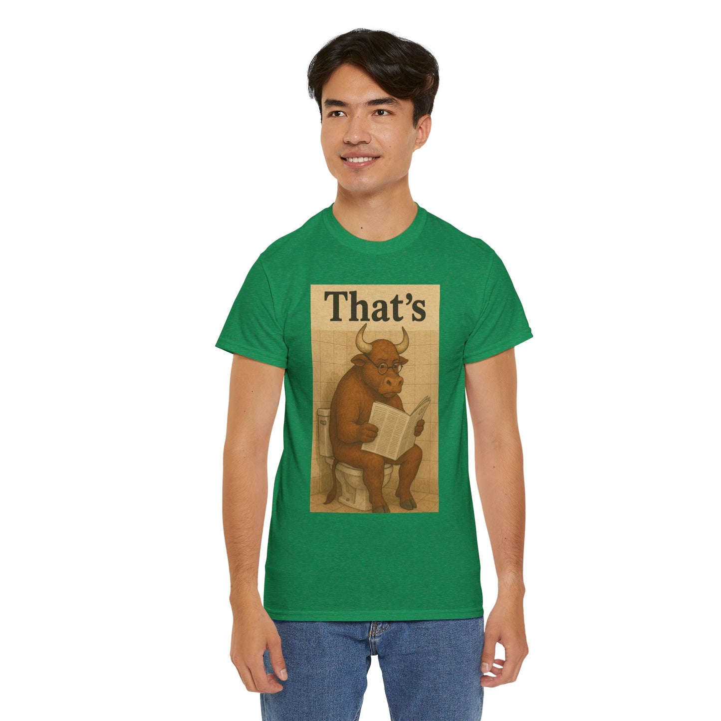 Bull on Toilet Unisex Tee