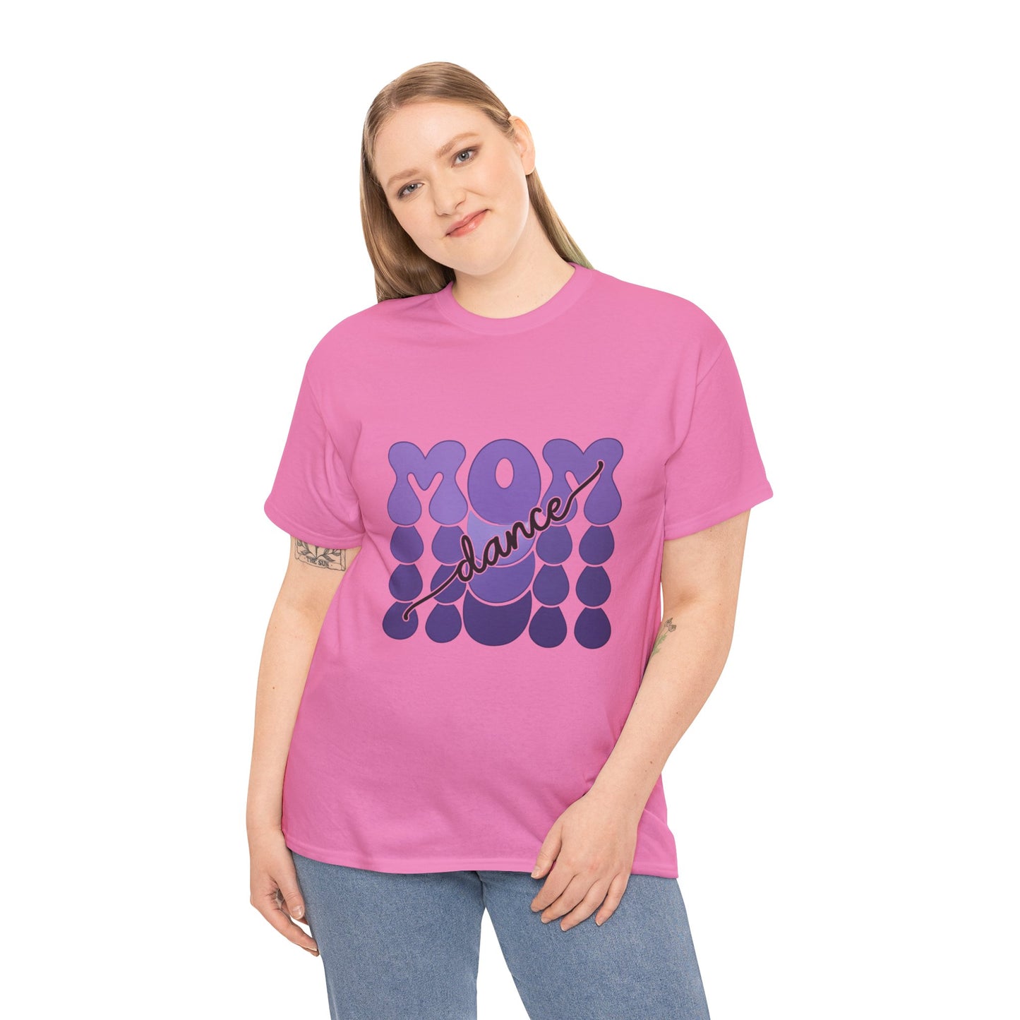 MOM Dance – Purple Letter Stage Spirit Tee