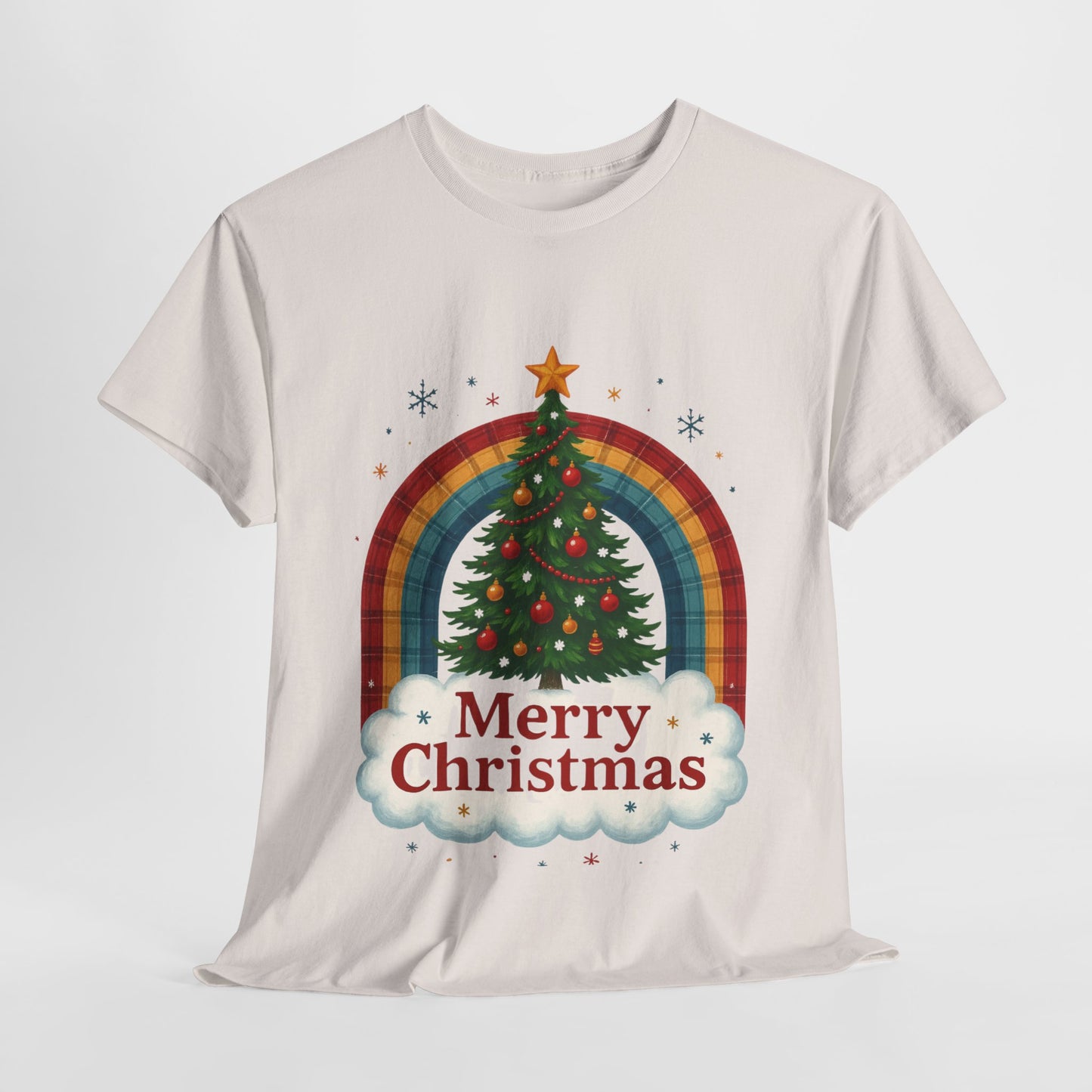 Christmas Rainbow Unisex Tee - Merry Christmas Tree
