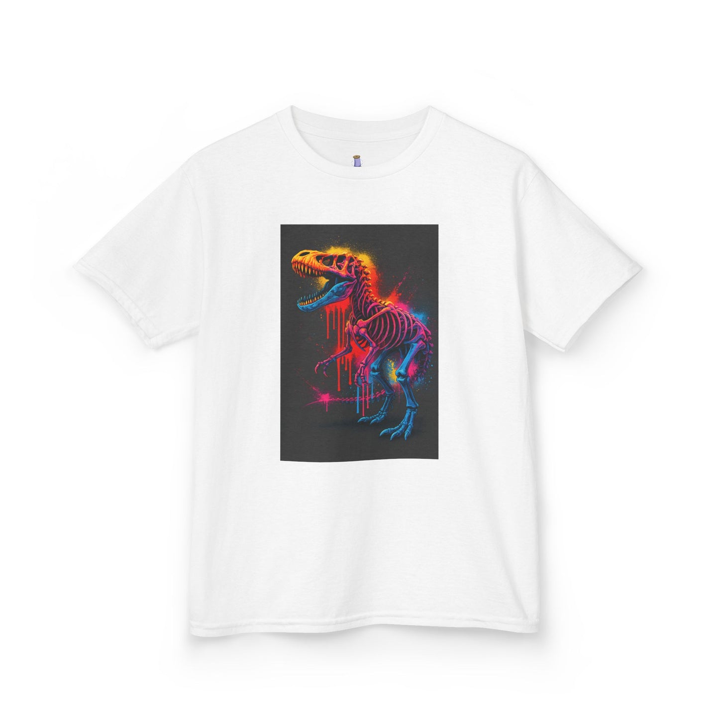 Kids Dinosaur Glow Tee, Fun Kids T-Shirt, Dino Shirt for Kids, Birthday Gift, Unique Kids Clothing, Animal Lover Apparel