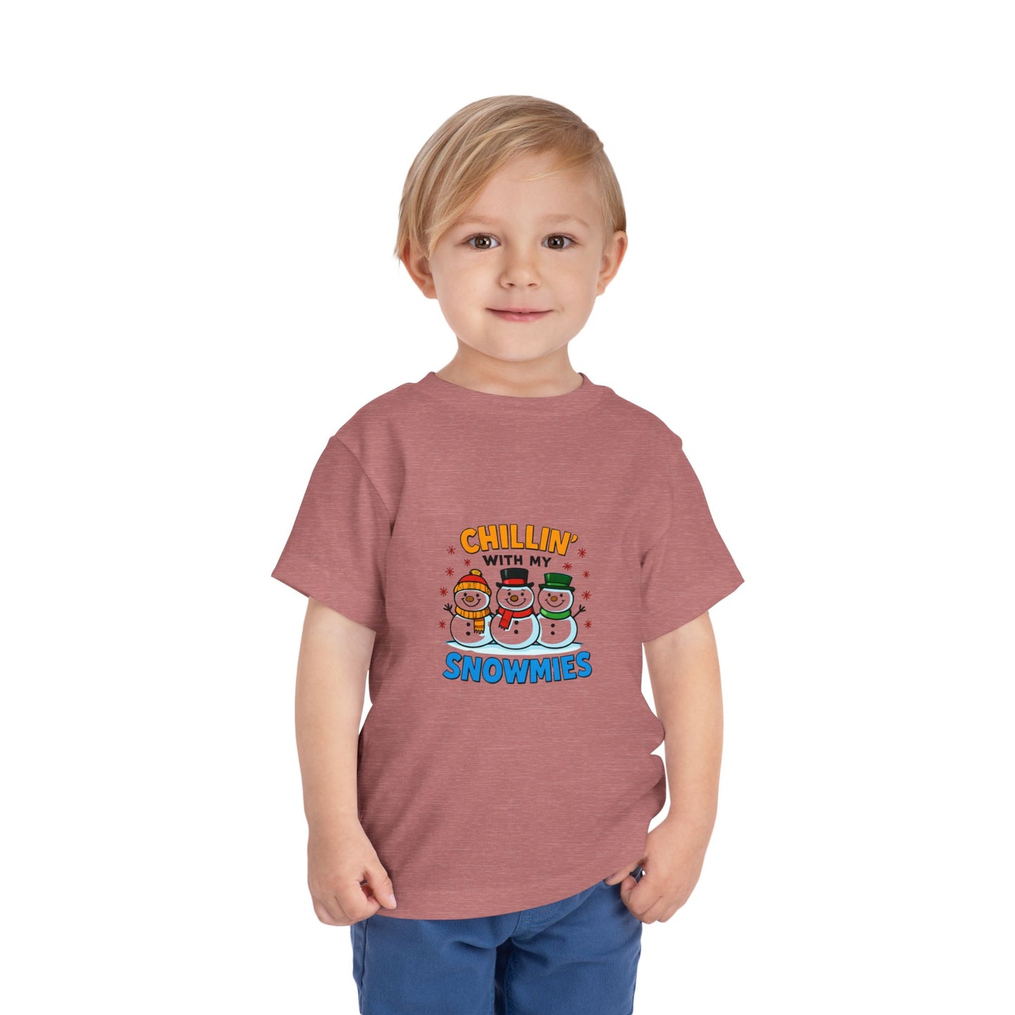 Chillin' with My Snowmies Toddler Christmas Tee