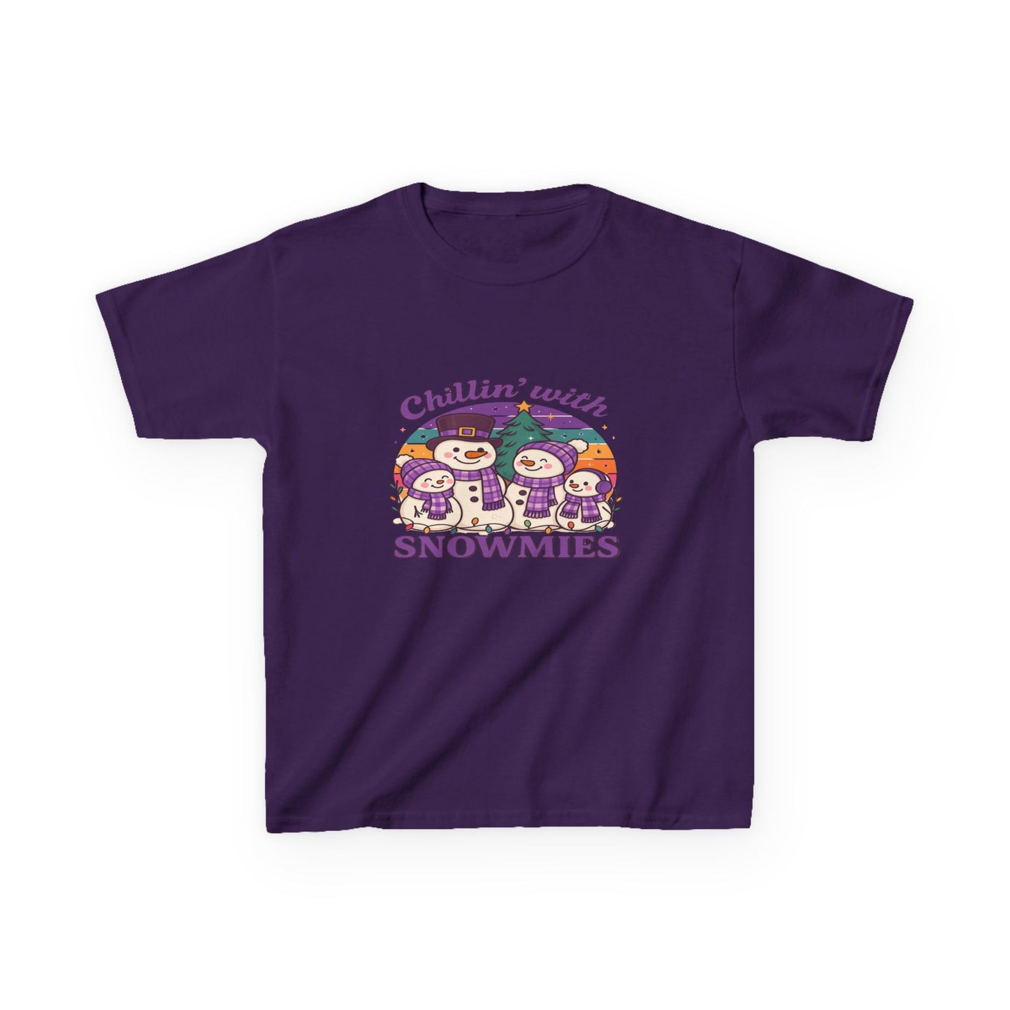 Chillin' with Snowmies Kids Christmas Tee