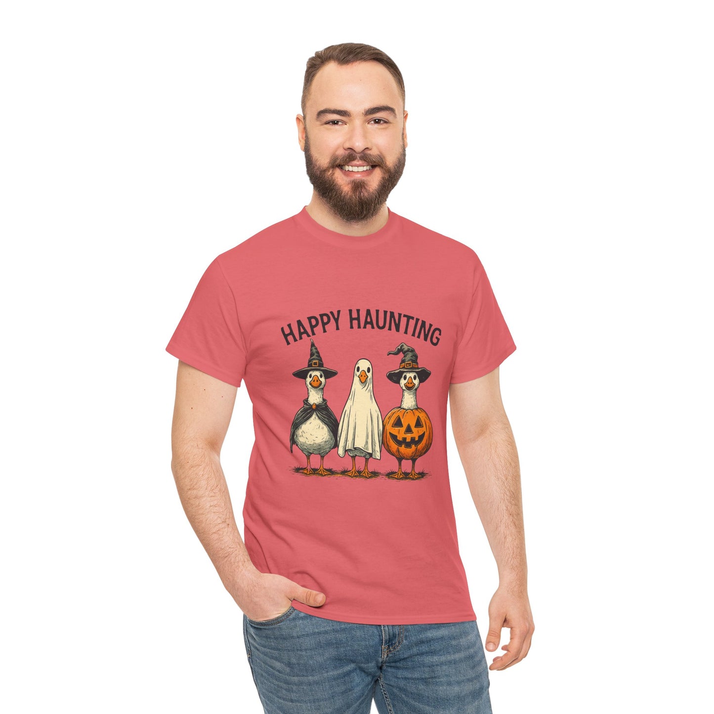Happy Haunting Geese Halloween Tee