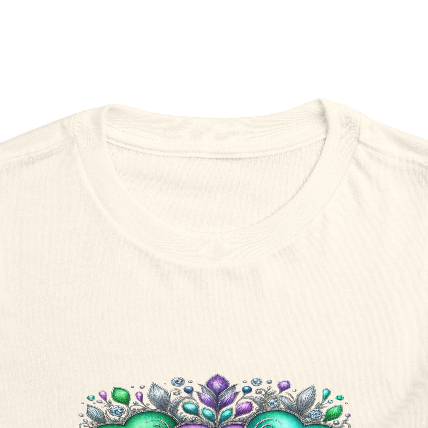 Toddler Tee Live Laugh Love Floral Design