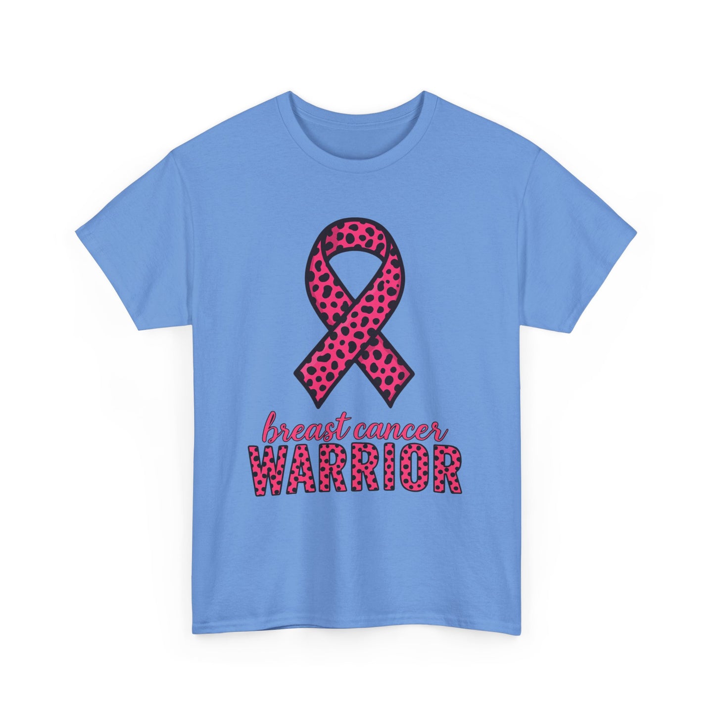 Pink Leopard Ribbon Breast Cancer Awareness Tee