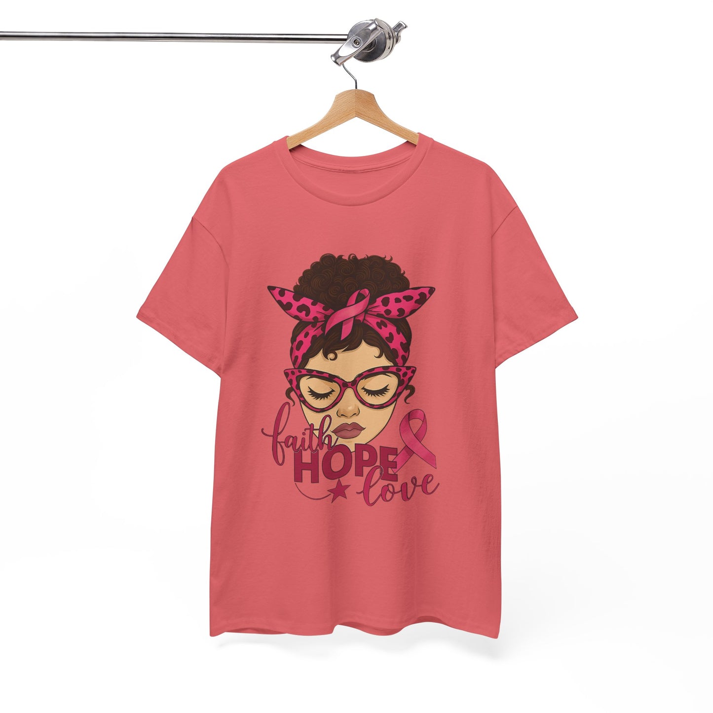 Hope, Faith, Love: Breast Cancer Awareness Tee