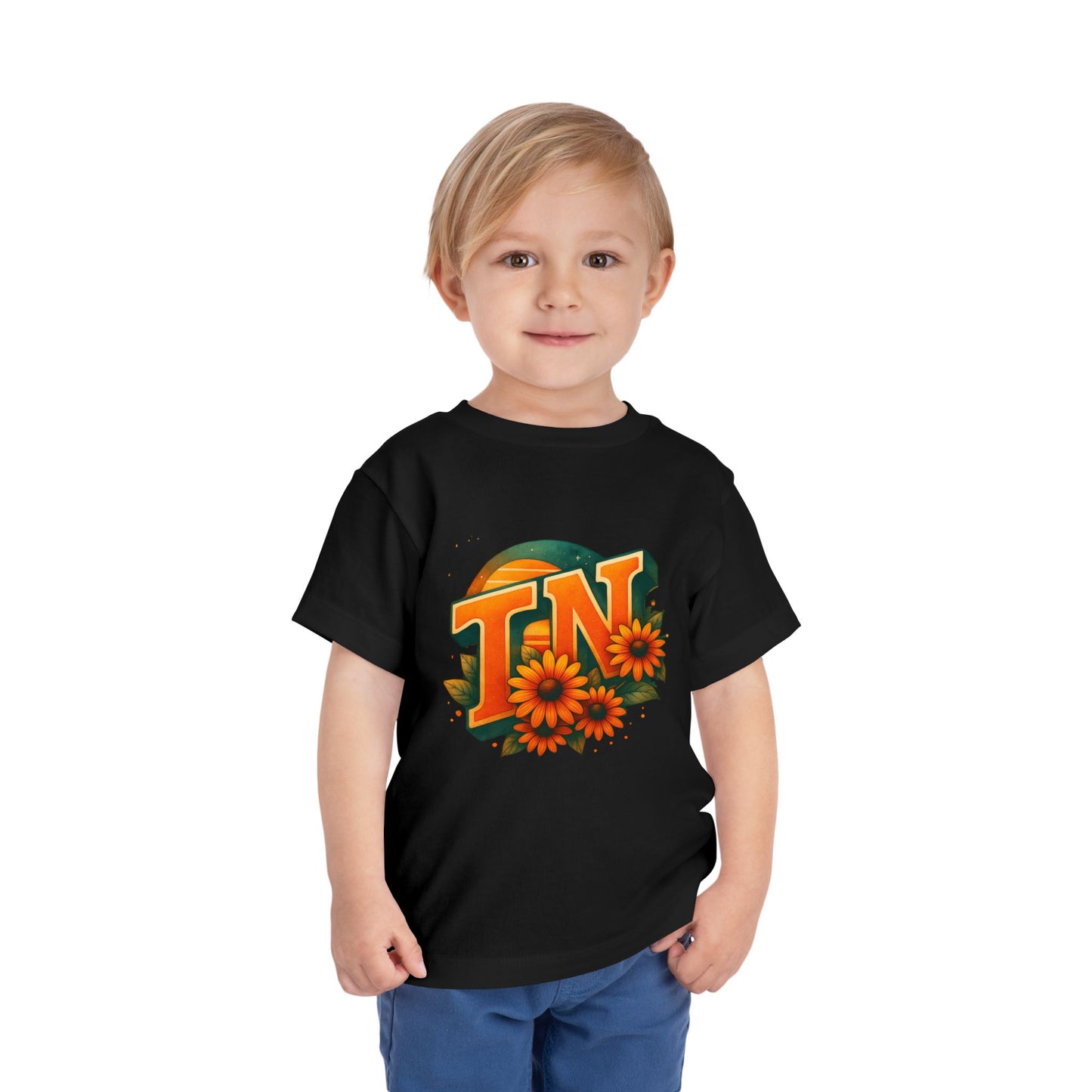 Toddler Tee Sunflower Sunset Design