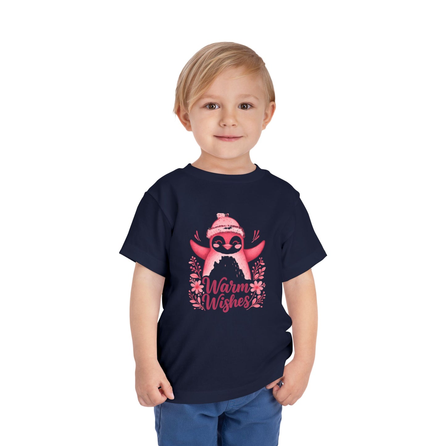 Warm Wishes Penguin Toddler Christmas Tee