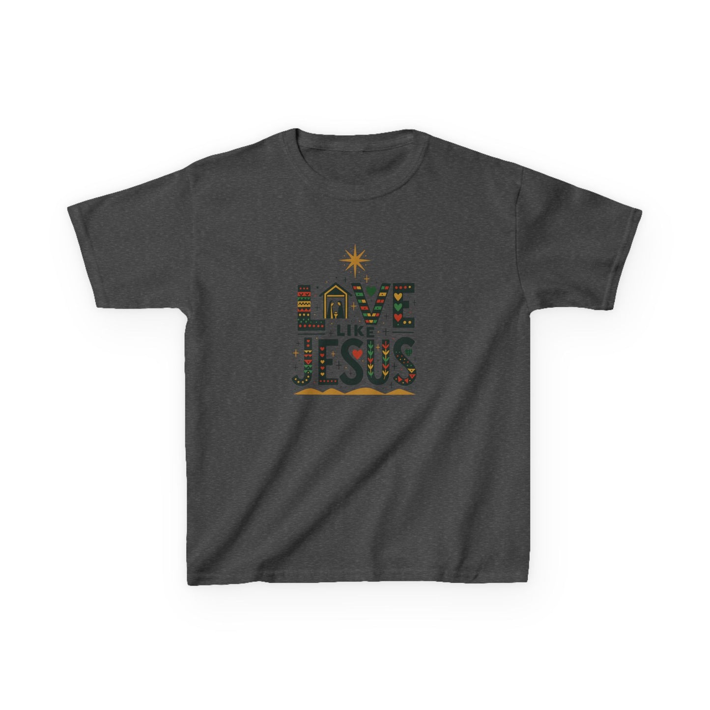 Live Like Jesus Christmas Dinosaur Tee