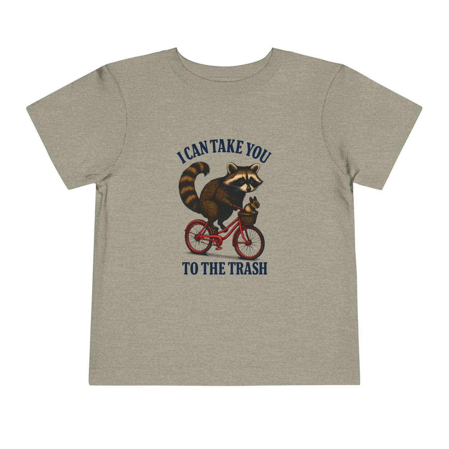 Raccoon Bike Ride Toddler Christmas Tee