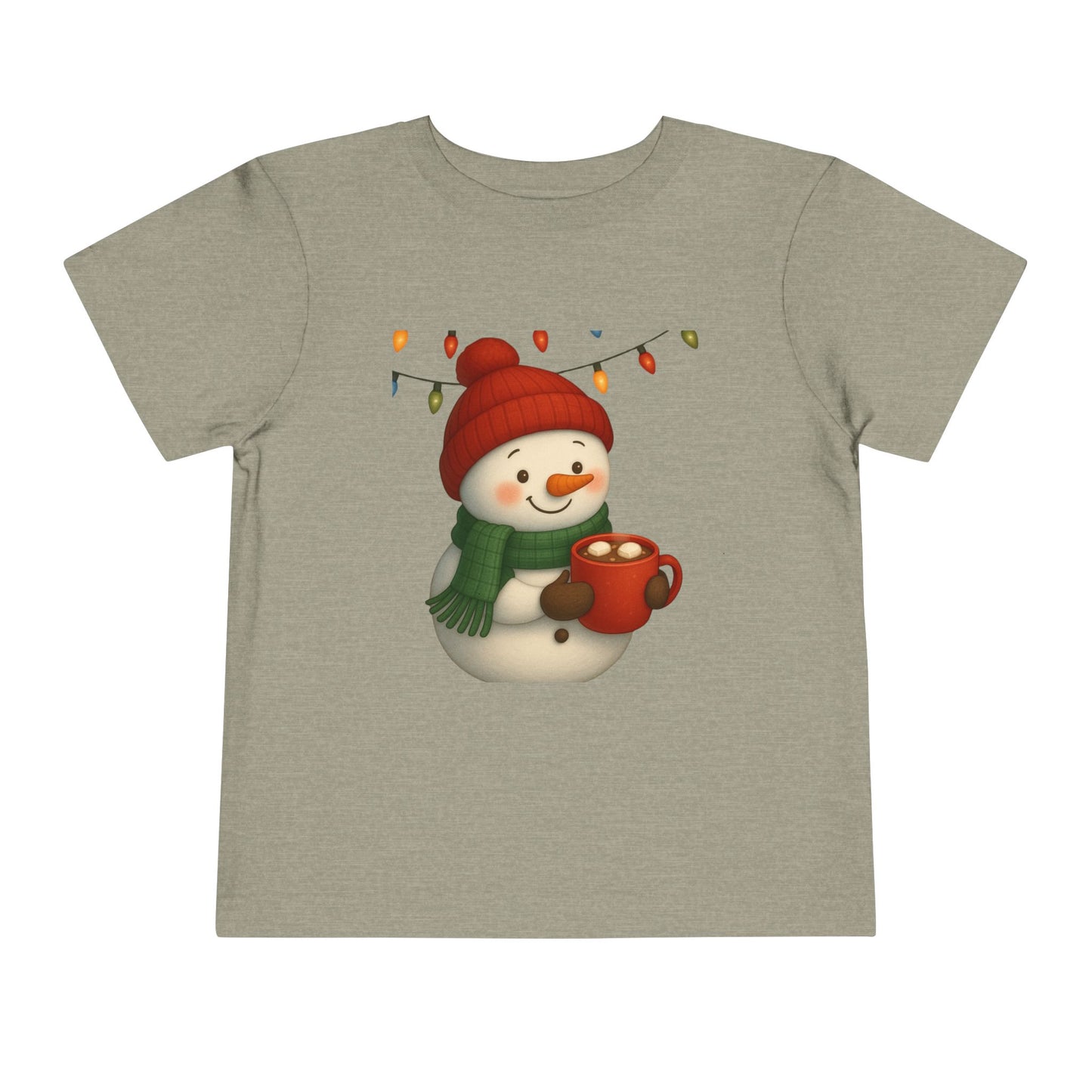 Snowman & Hot Chocolate Toddler Christmas Tee