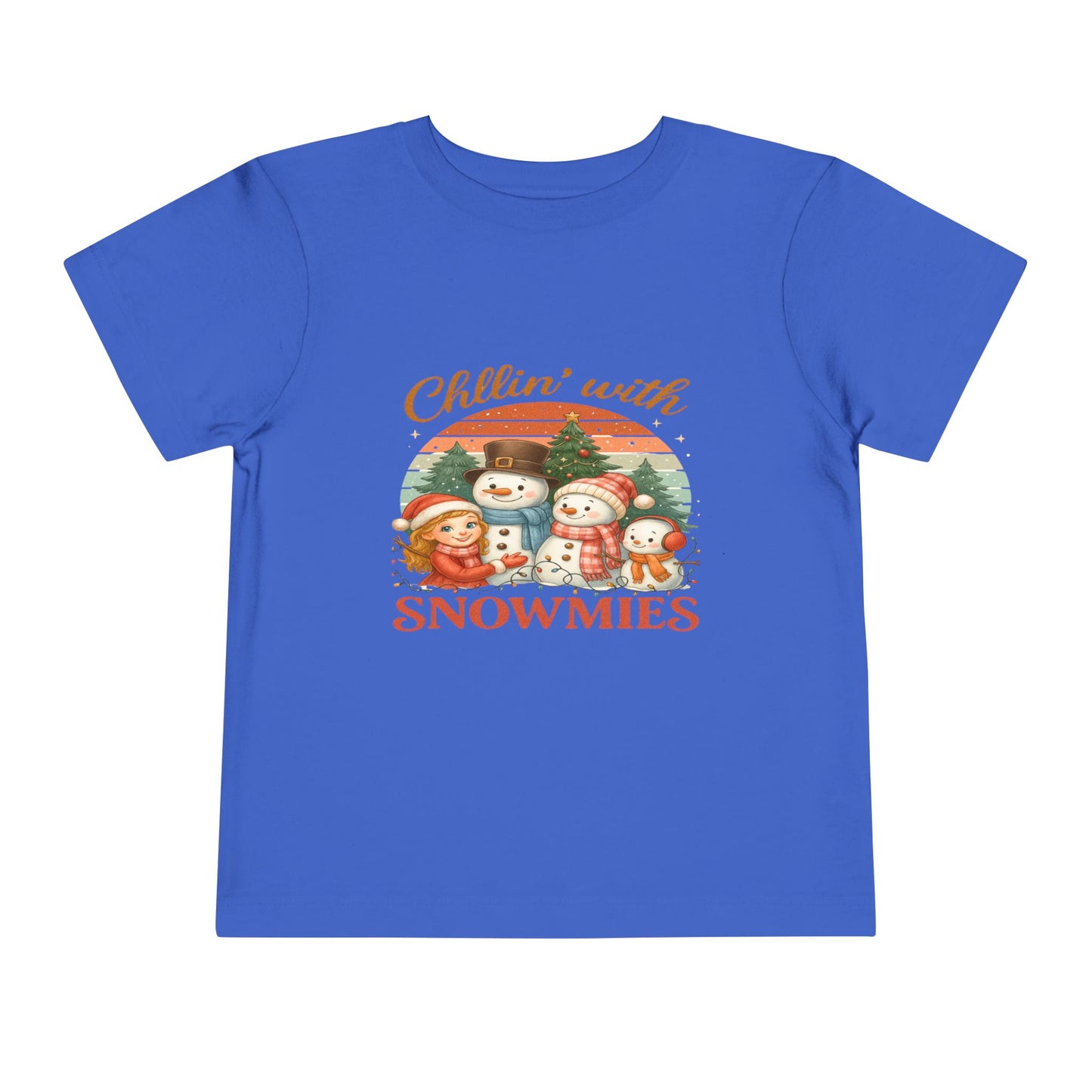 Chillin' With Snowmies Toddler Christmas Tee
