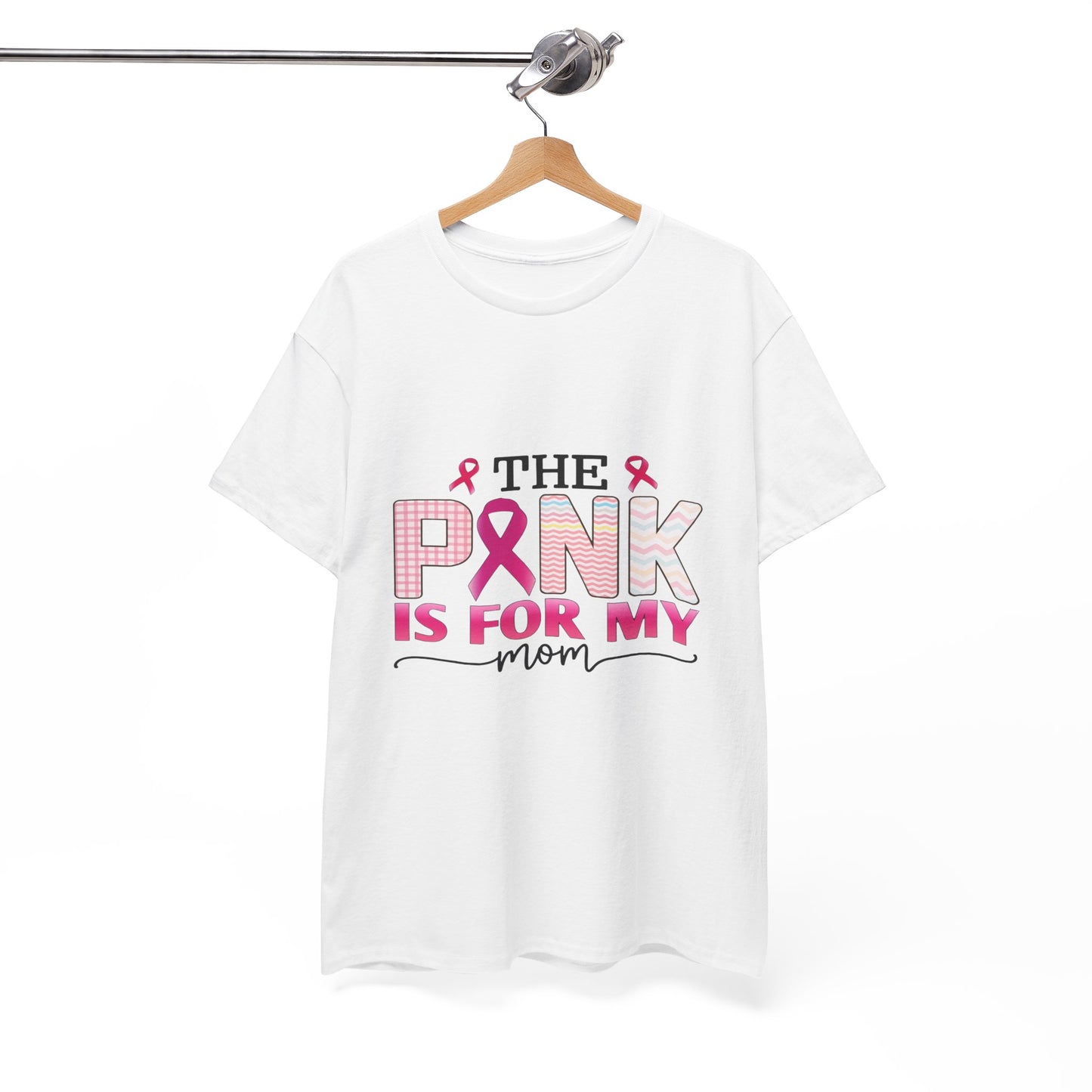 Pink Is For My Mom Breast Cancer Awareness Tee