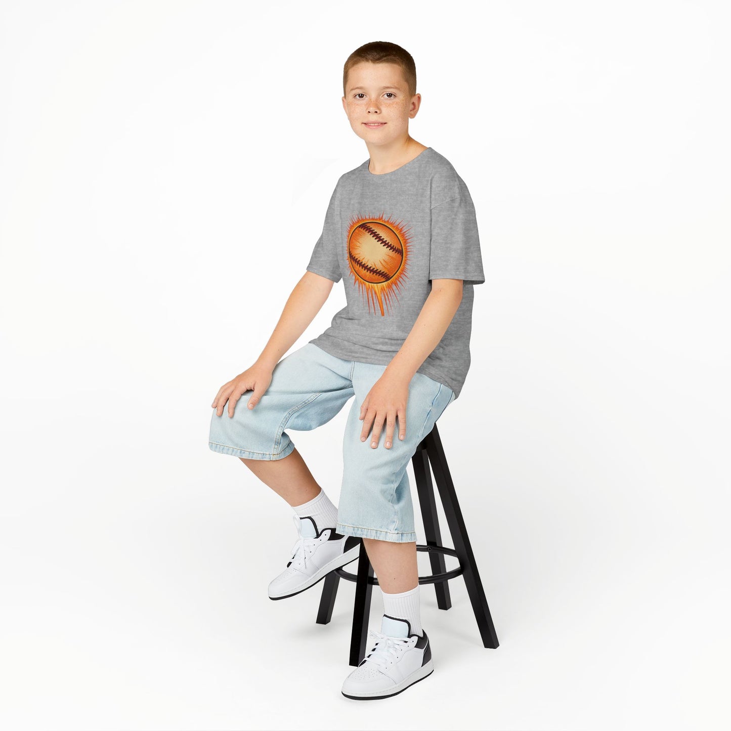 Kids Baseball Graphic Tee, Youth Sports Shirt, Summer Outdoor Top, Gift for Little Athletes, Baseball Lover Apparel