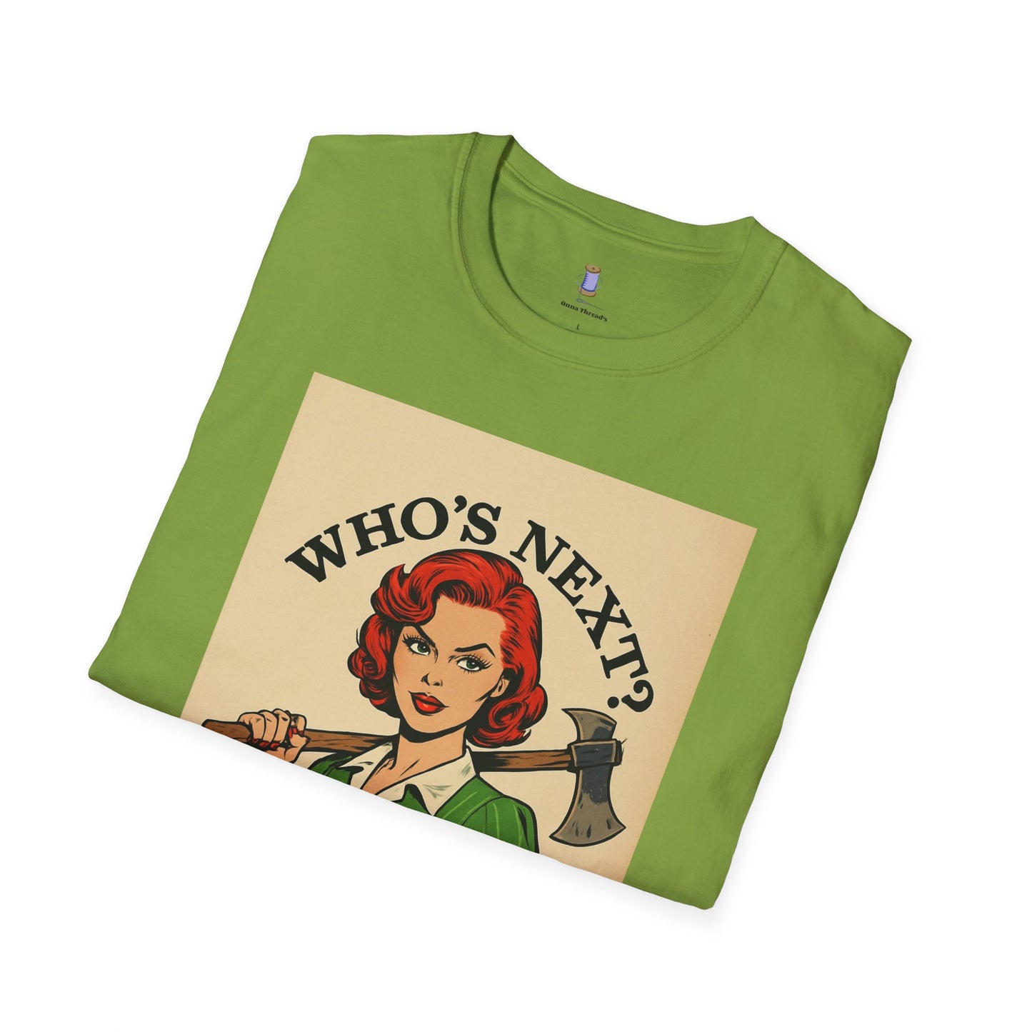 Bold Retro Graphic Tee - 'Who's Next?'