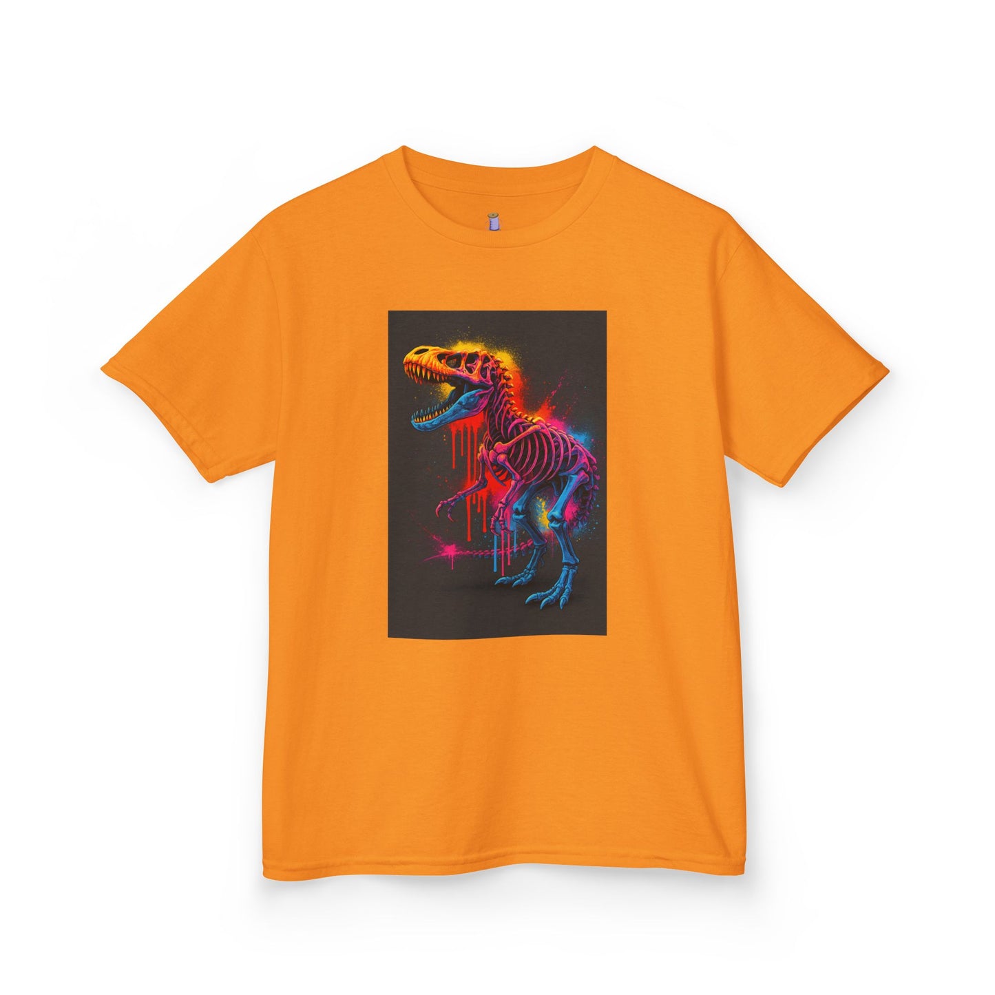 Kids Dinosaur Glow Tee, Fun Kids T-Shirt, Dino Shirt for Kids, Birthday Gift, Unique Kids Clothing, Animal Lover Apparel
