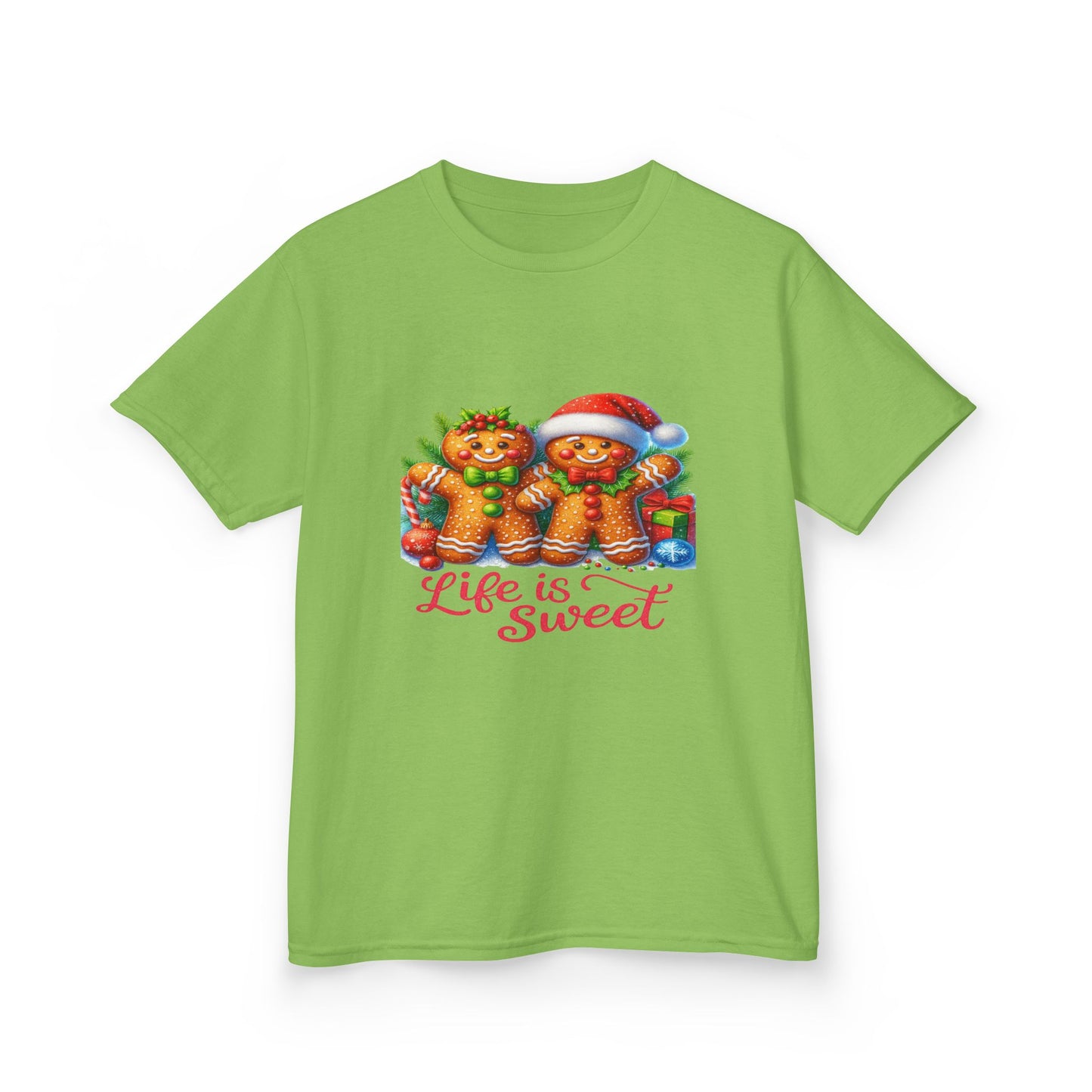 Gingerbread Dino Christmas Tee - Life is Sweet!