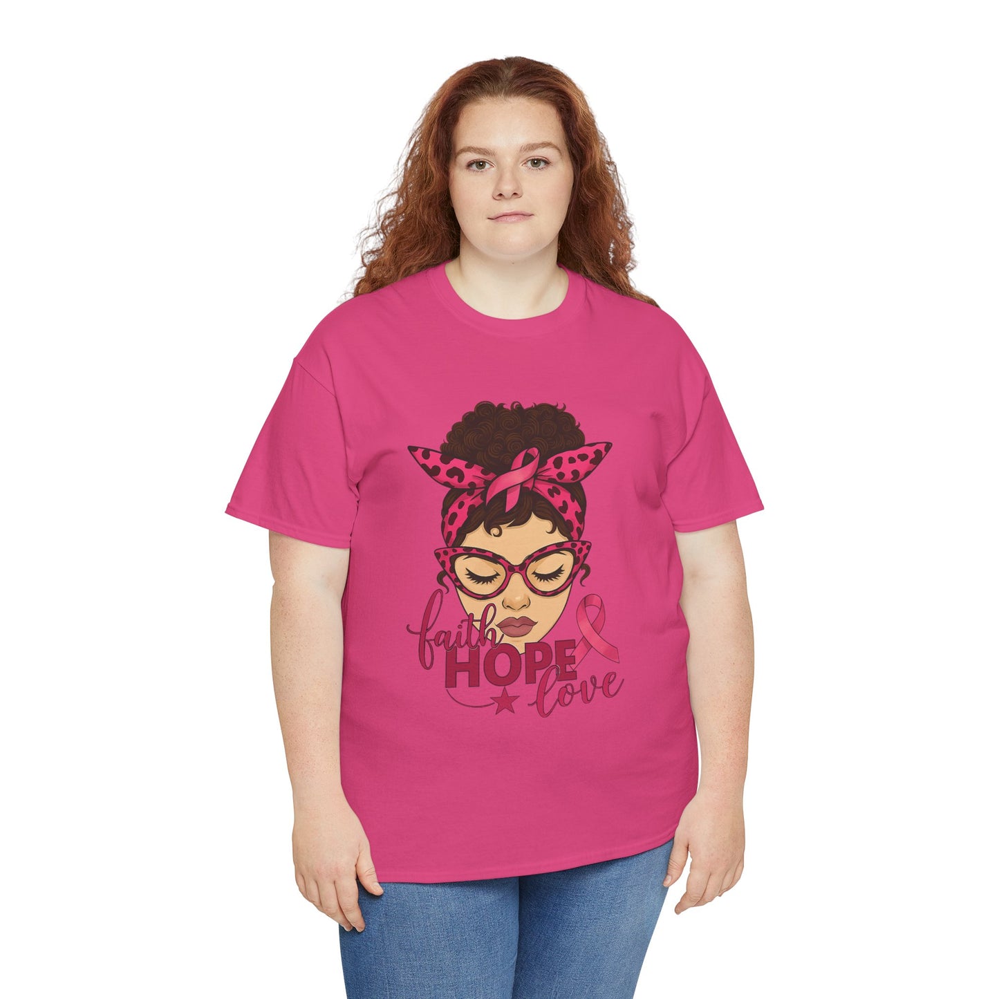 Hope, Faith, Love: Breast Cancer Awareness Tee