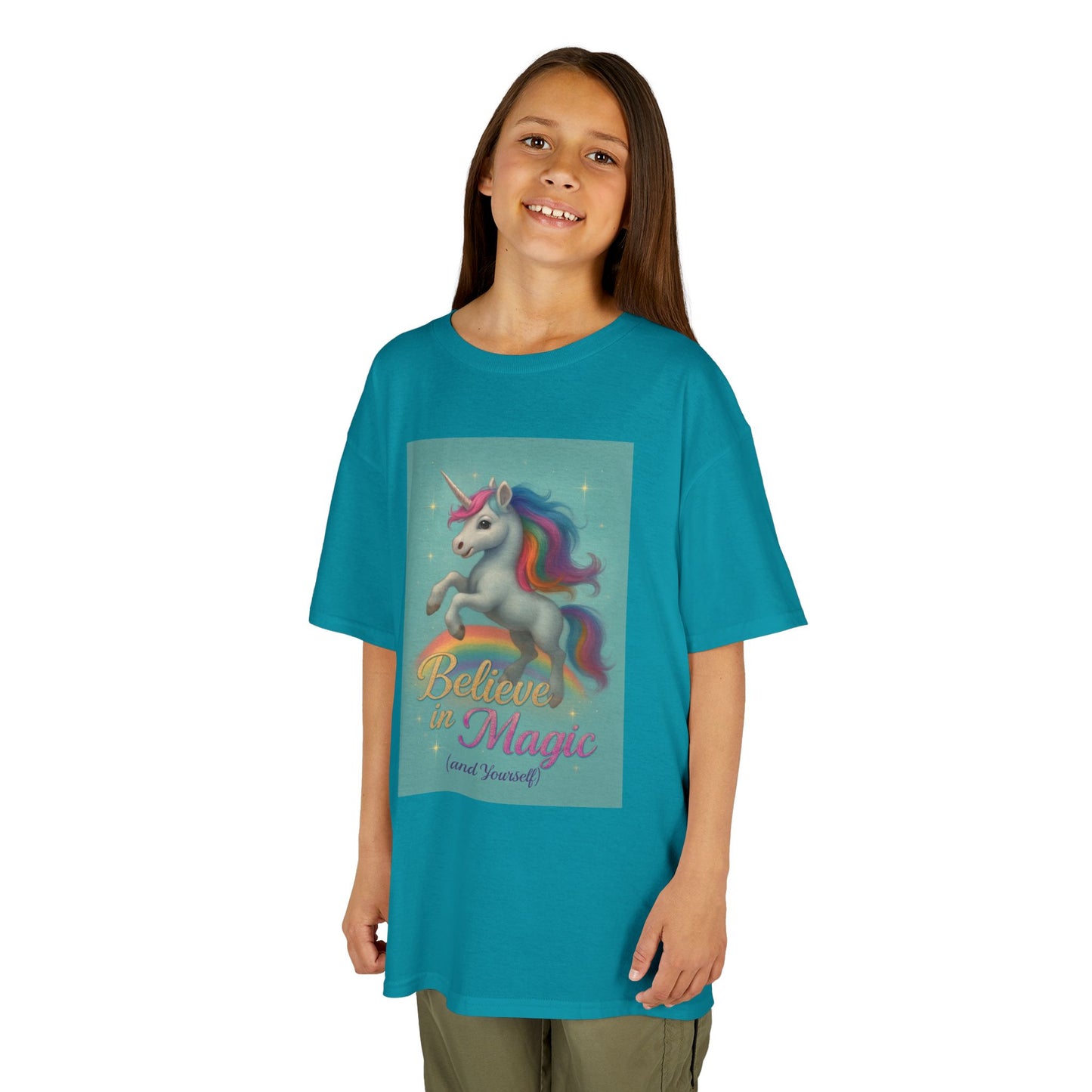 Unicorn Magic Kids Tee - Believe in Magic, Kids T-Shirt, Unicorn Shirt, Birthday Gift, Playtime Apparel