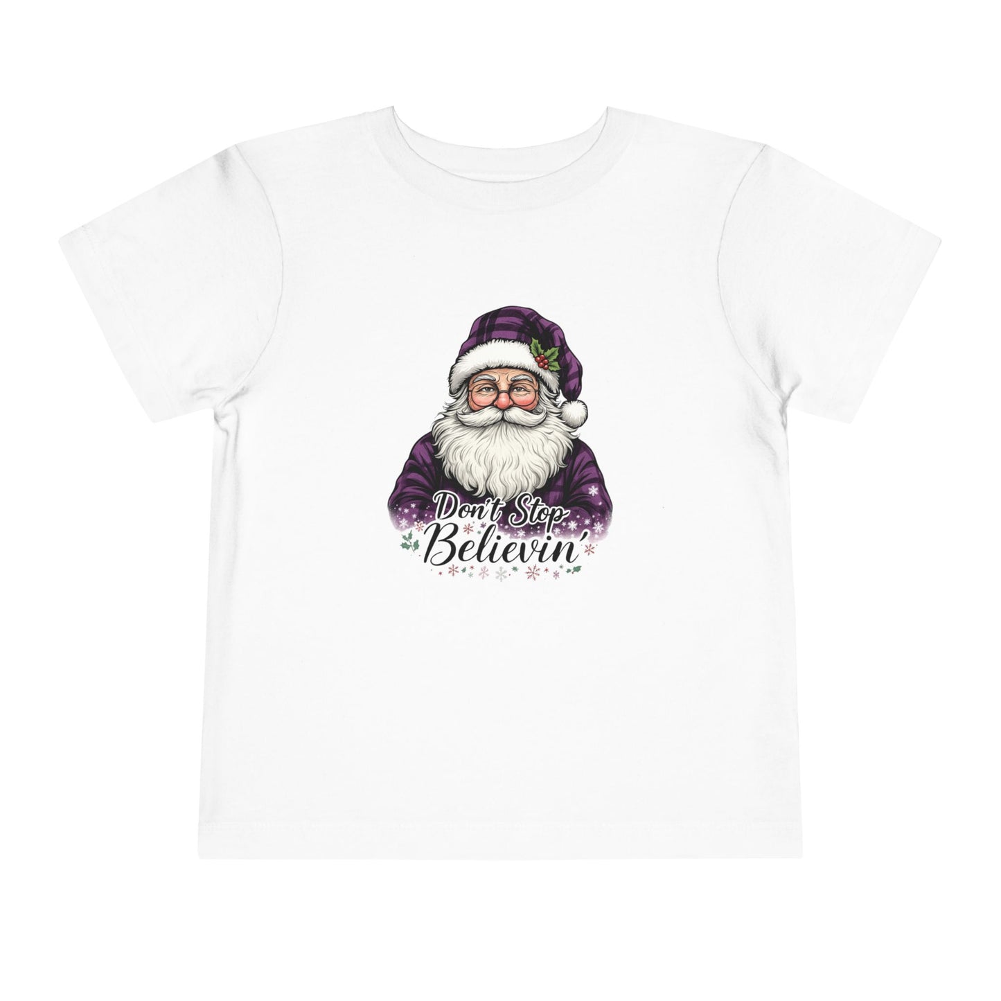 Santa's 'Don't Stop Believin' Toddler Christmas Tee