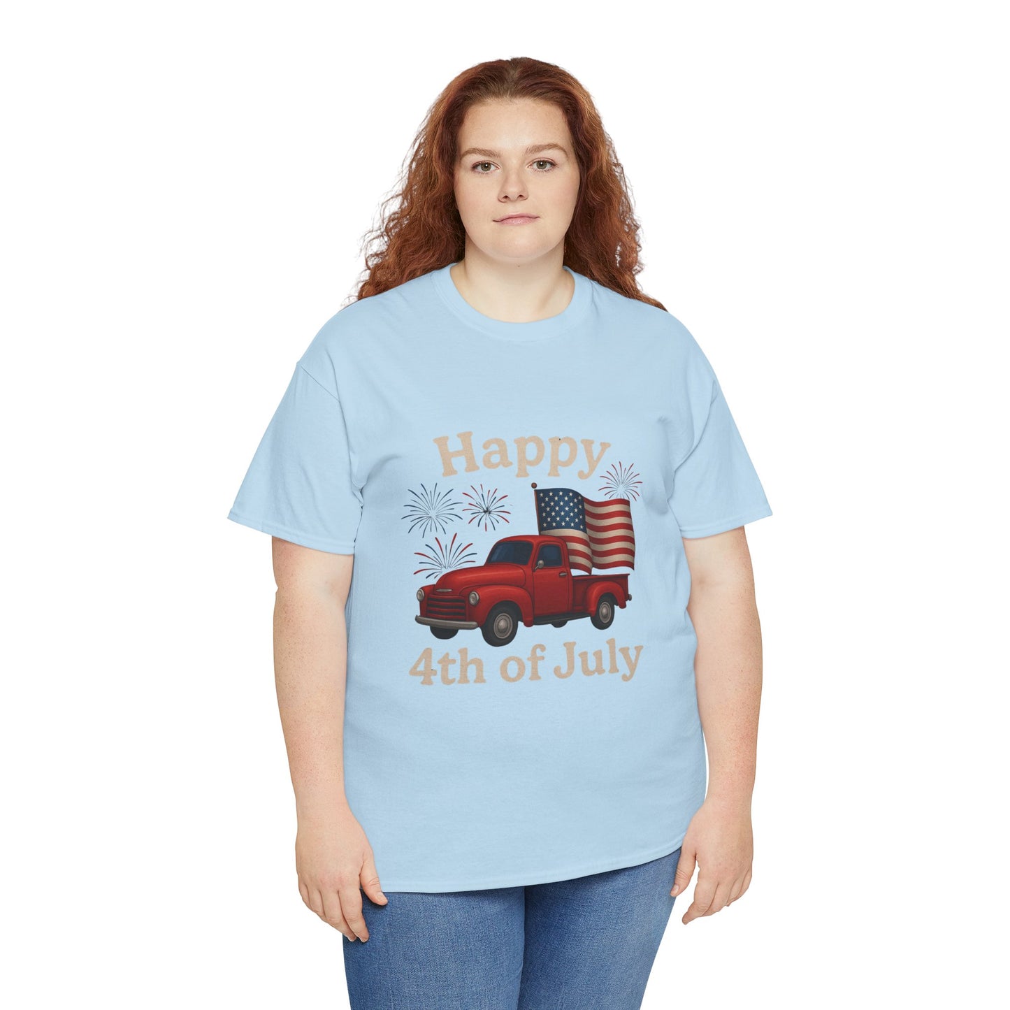 π Happy 4th of July Truck Tee β Patriotic Vintage Pickup Shirt