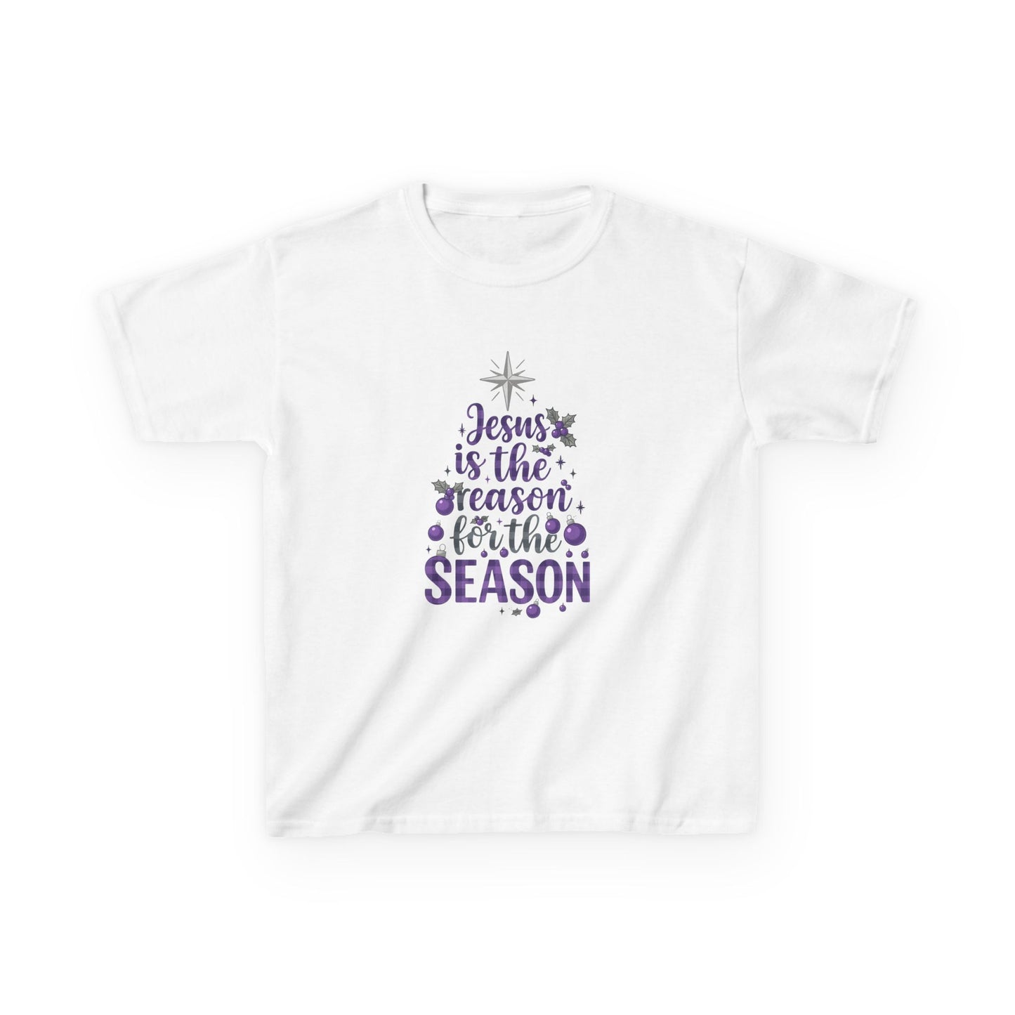 Jesus is the Reason Dino Christmas Tee - Kids Holiday