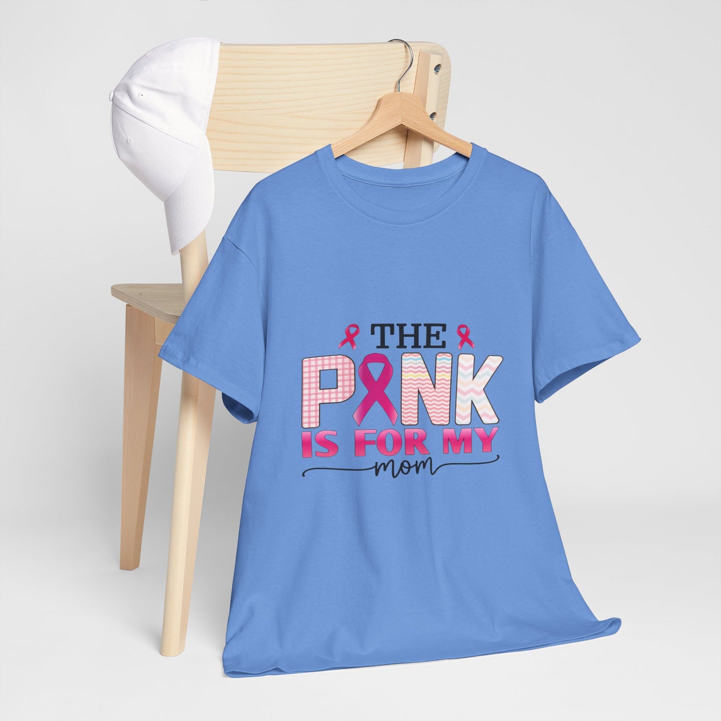 Pink Is For My Mom Breast Cancer Awareness Tee