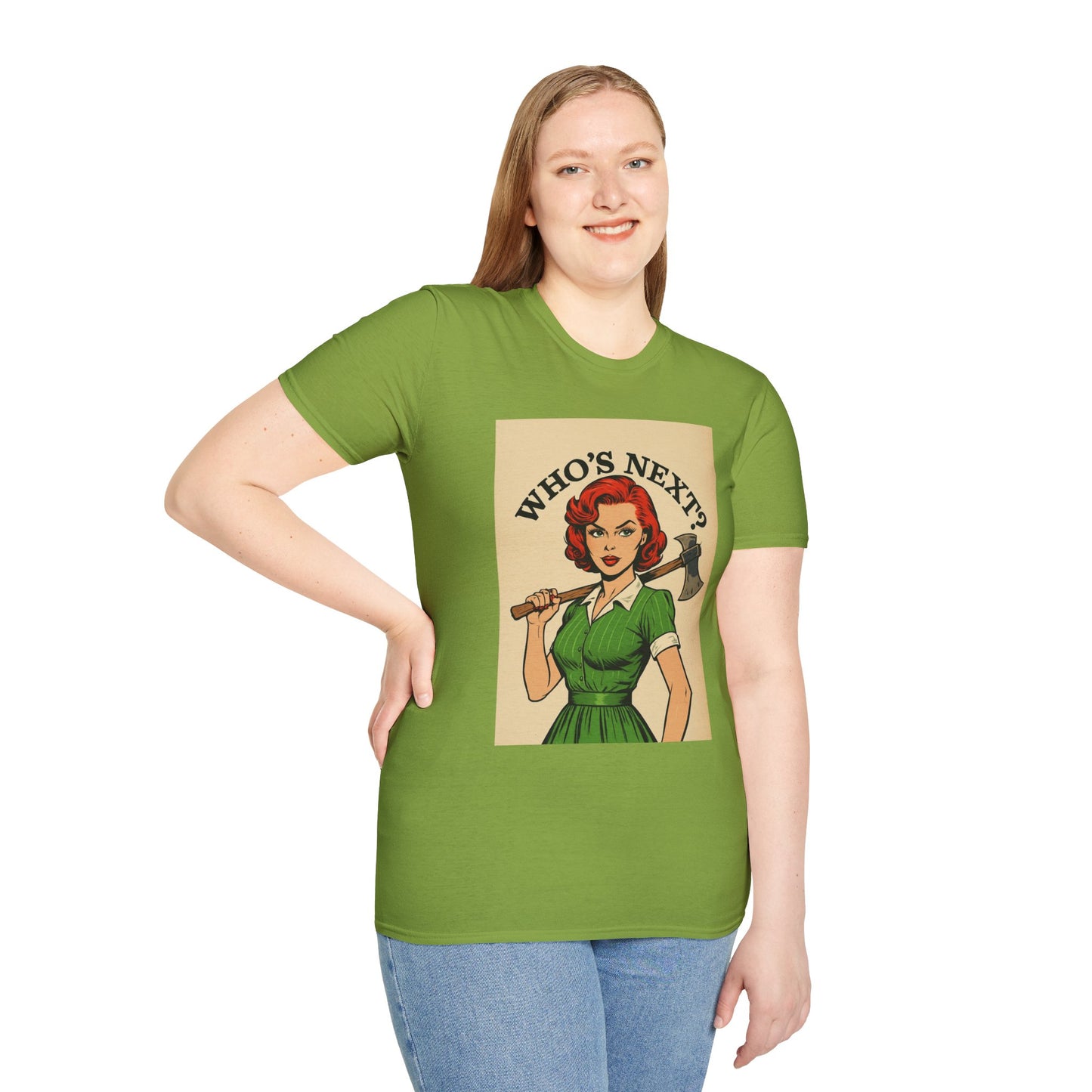 Bold Retro Graphic Tee - 'Who's Next?'