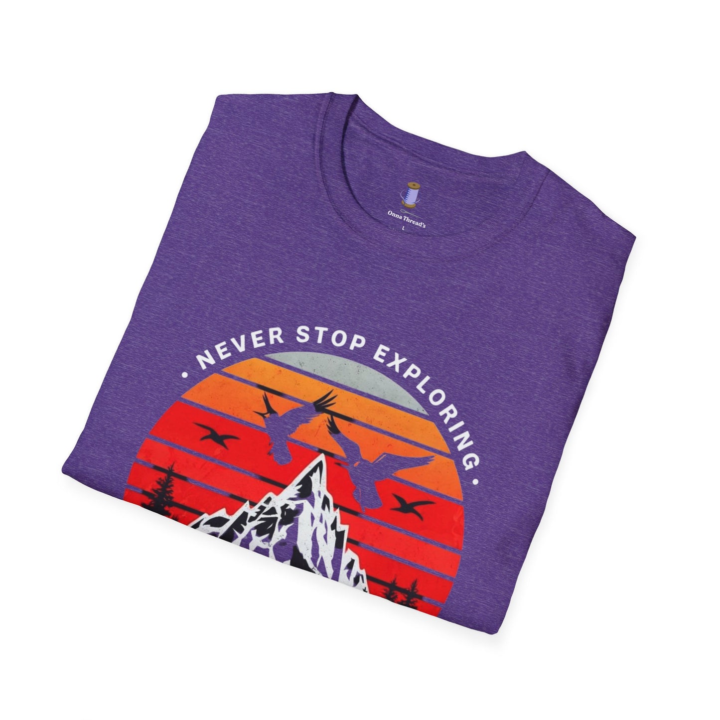 Adventure Awaits T-Shirt | Unisex Softstyle Tee | Perfect for Travel Lovers, Outdoor Adventures, Camping, Nature Gifts, Explore